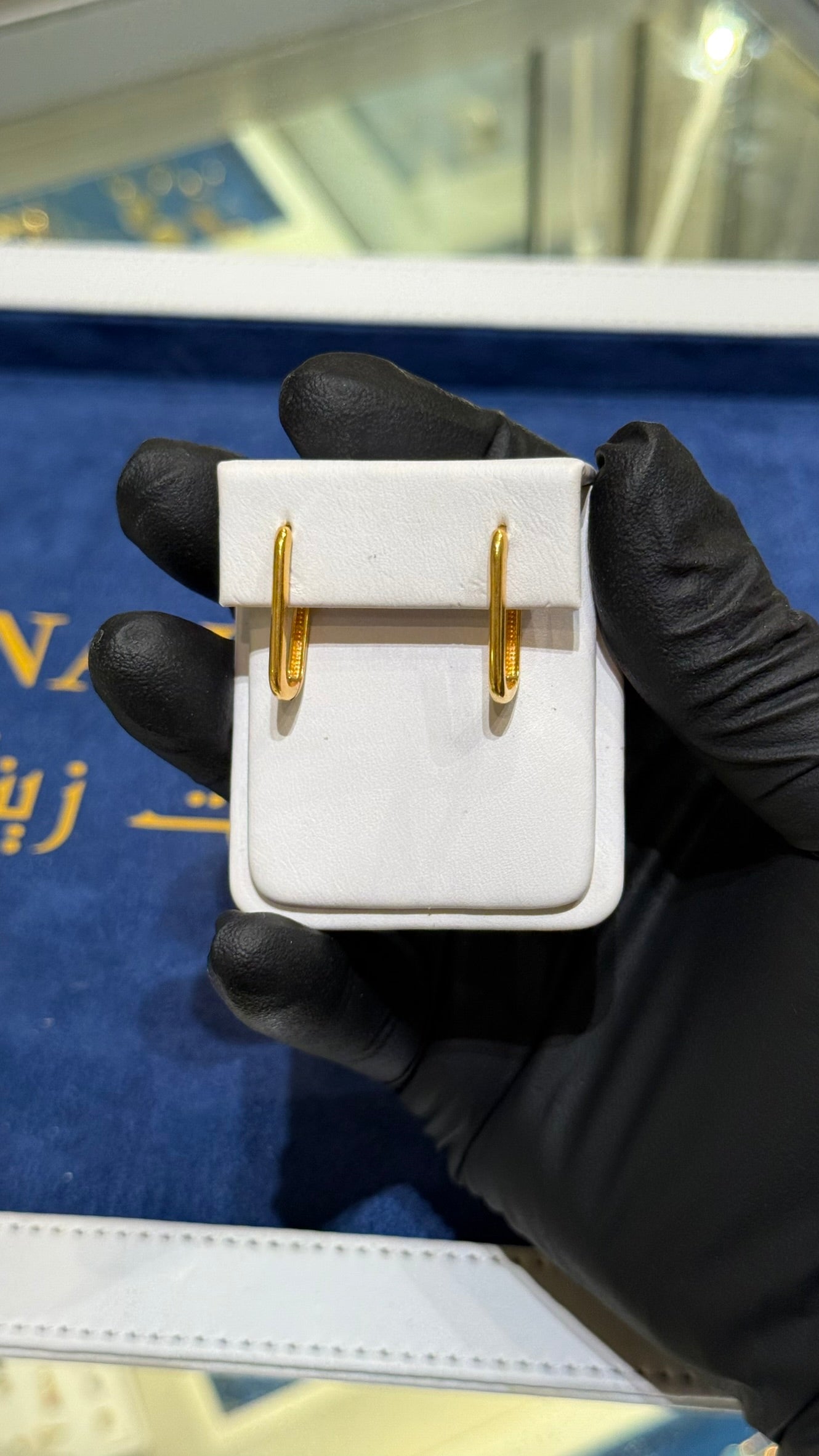 21K Gold Hoop Earrings