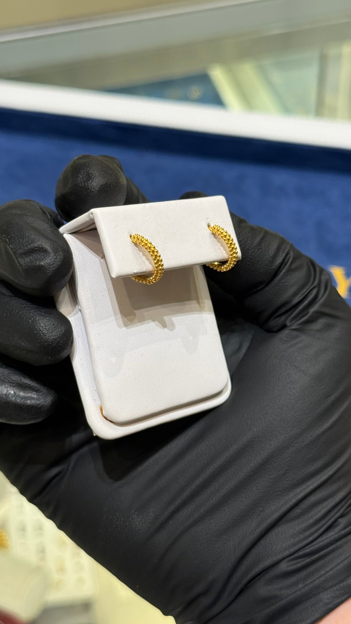 21K Gold Huggie Earrings