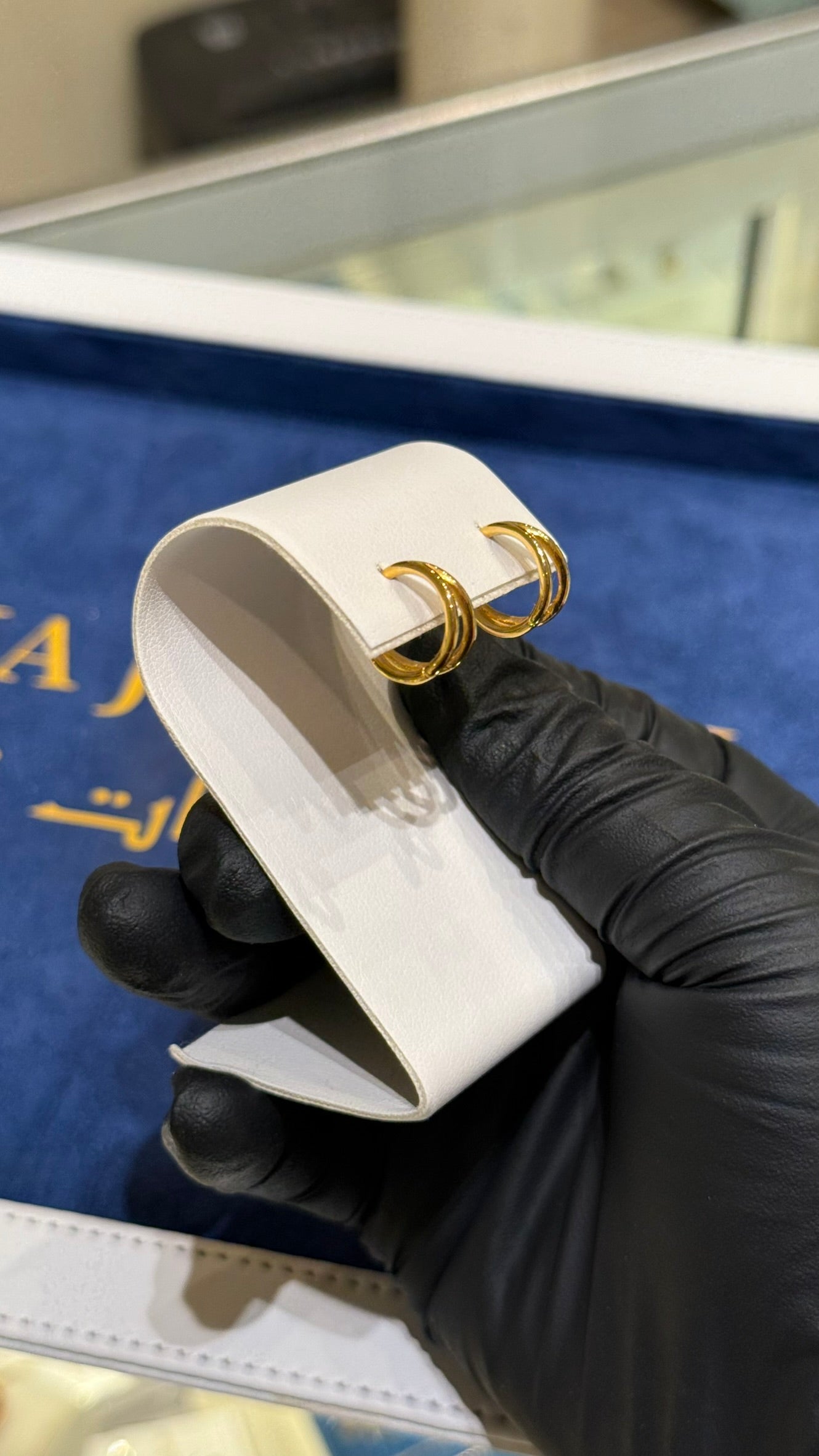 21K Gold Huggie Earrings