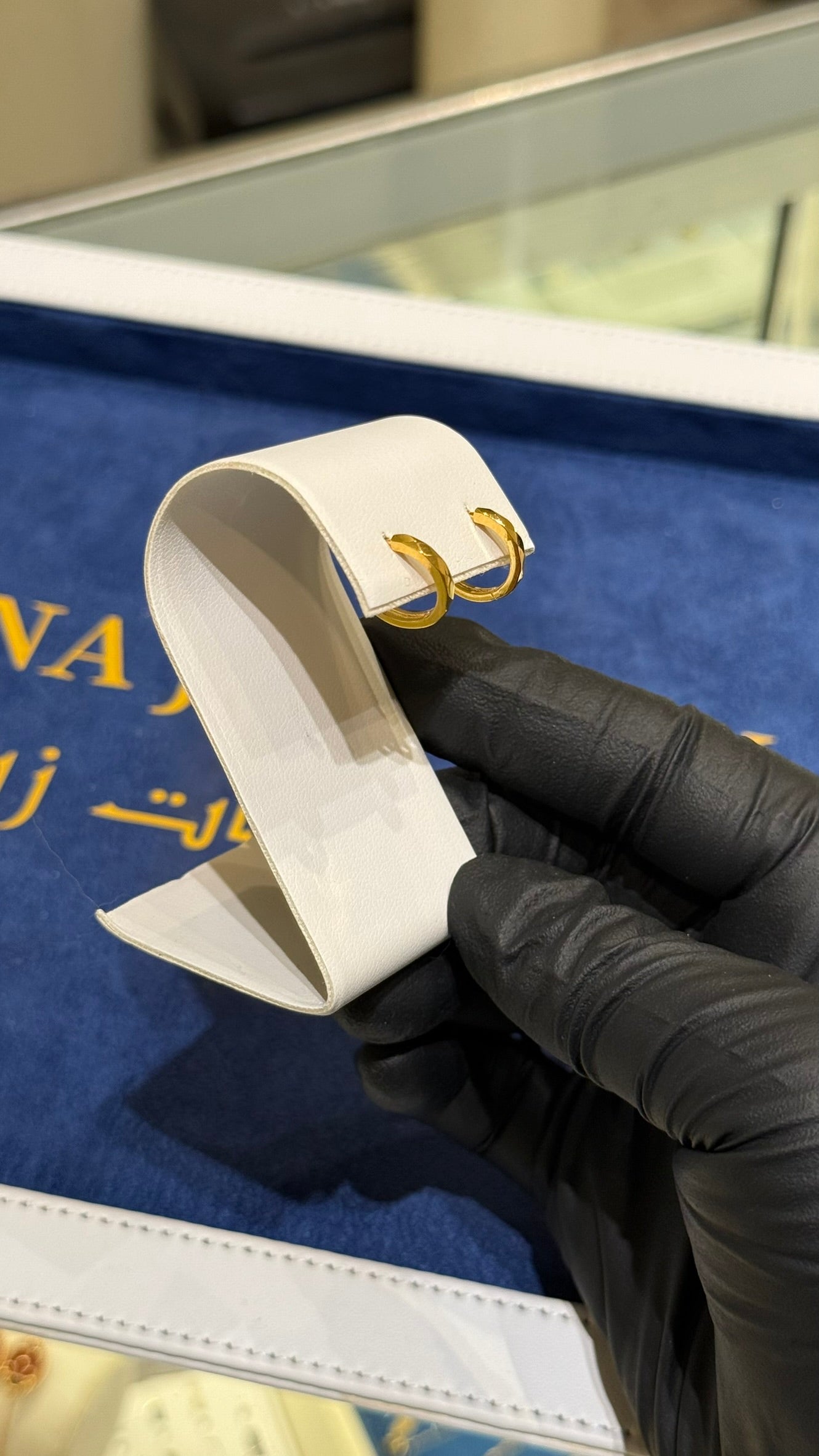 21K Gold Huggie Earrings