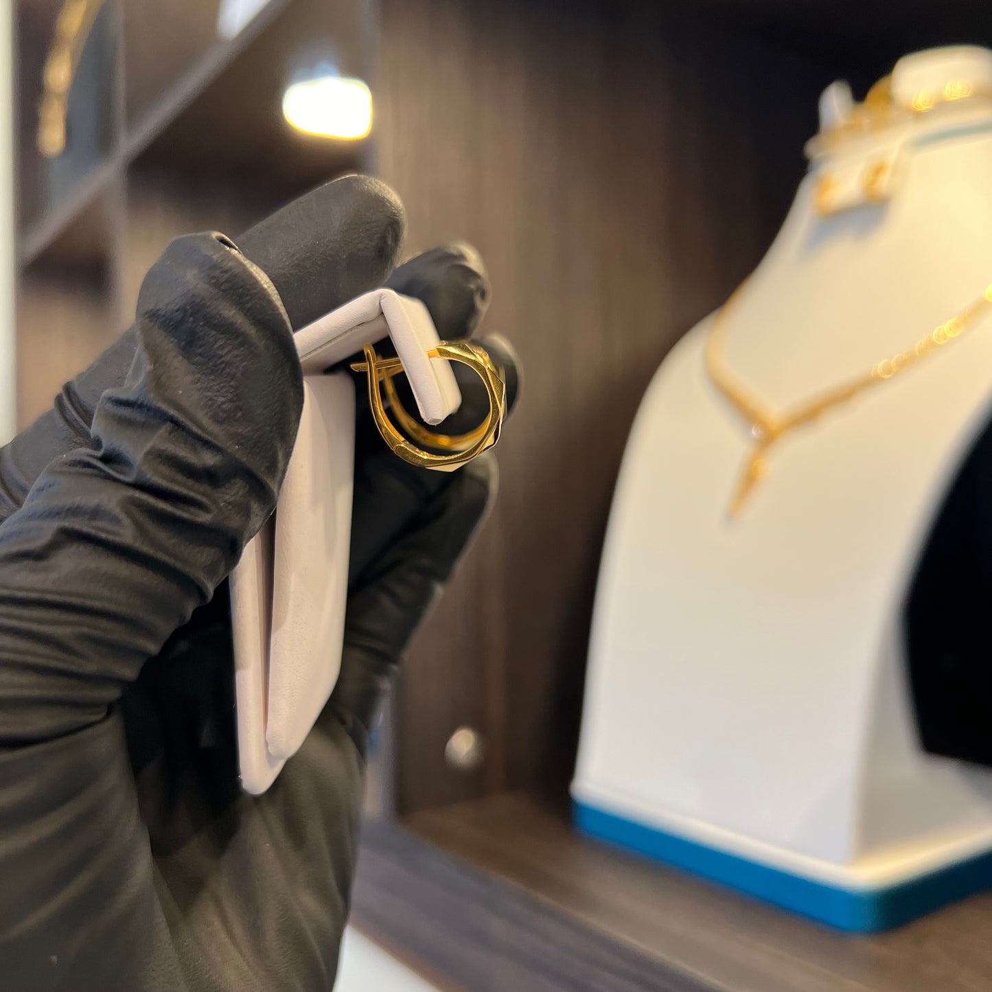 21K Gold Hoop Earrings