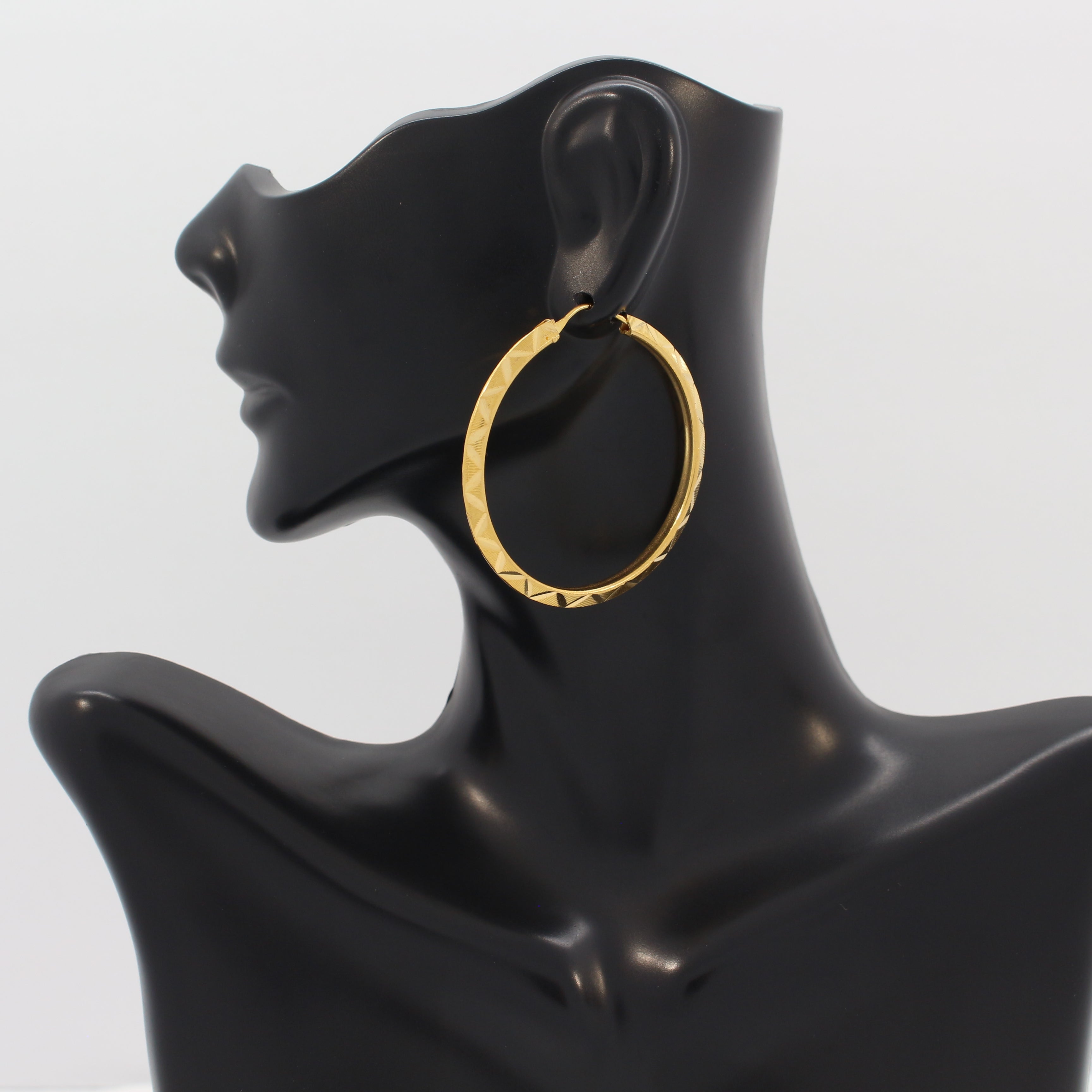 Jewelry, 21k Saudi Gold Hoop Earrings