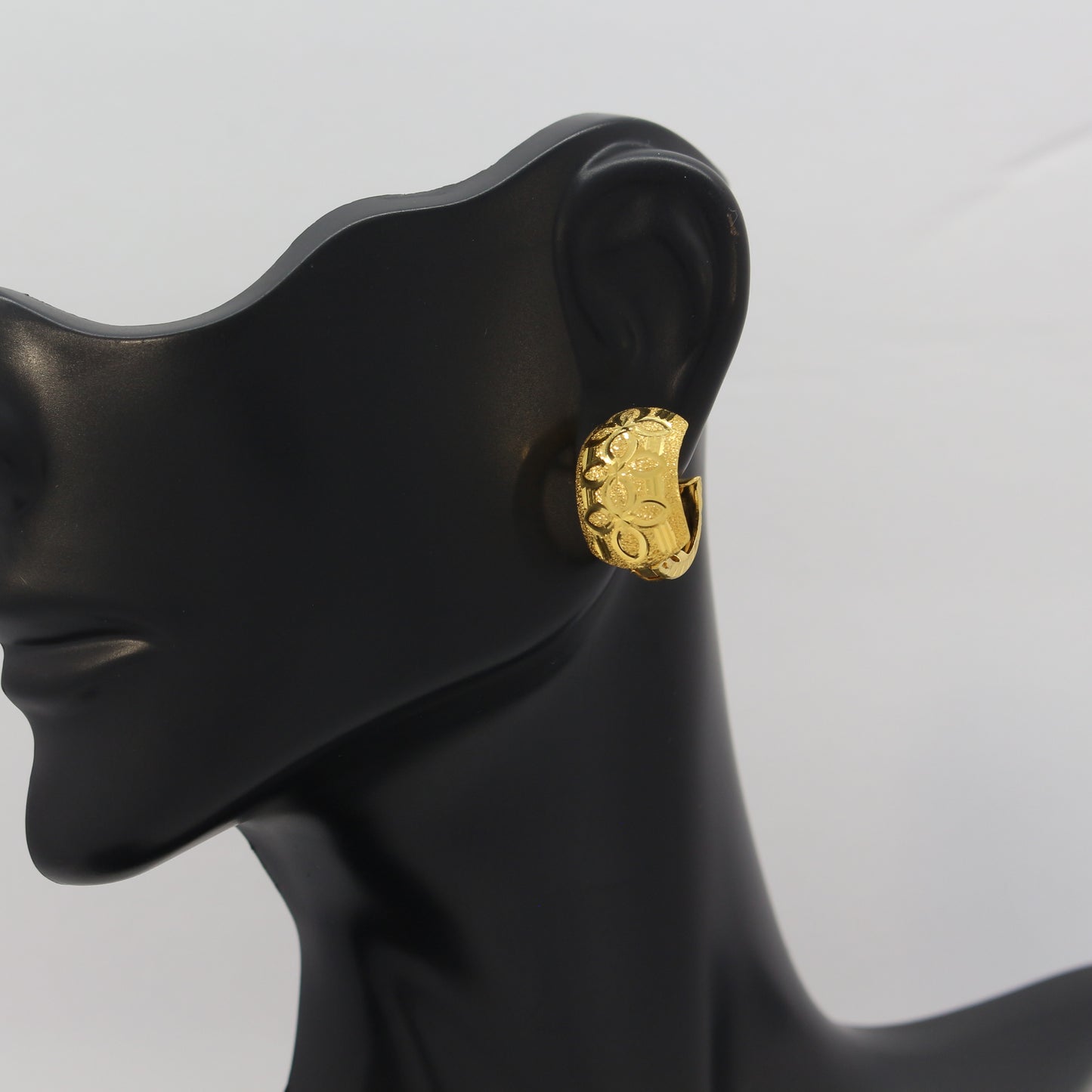 21K Gold Hoop Earrings