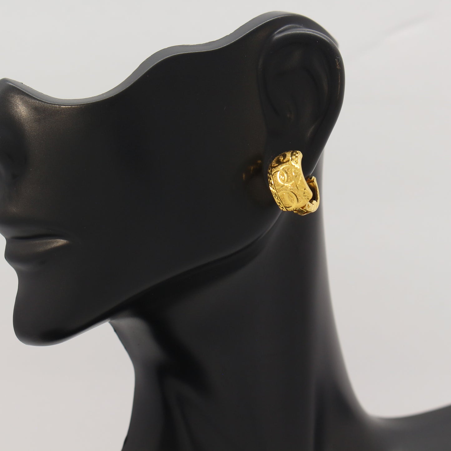 21K Gold Hoop Earrings