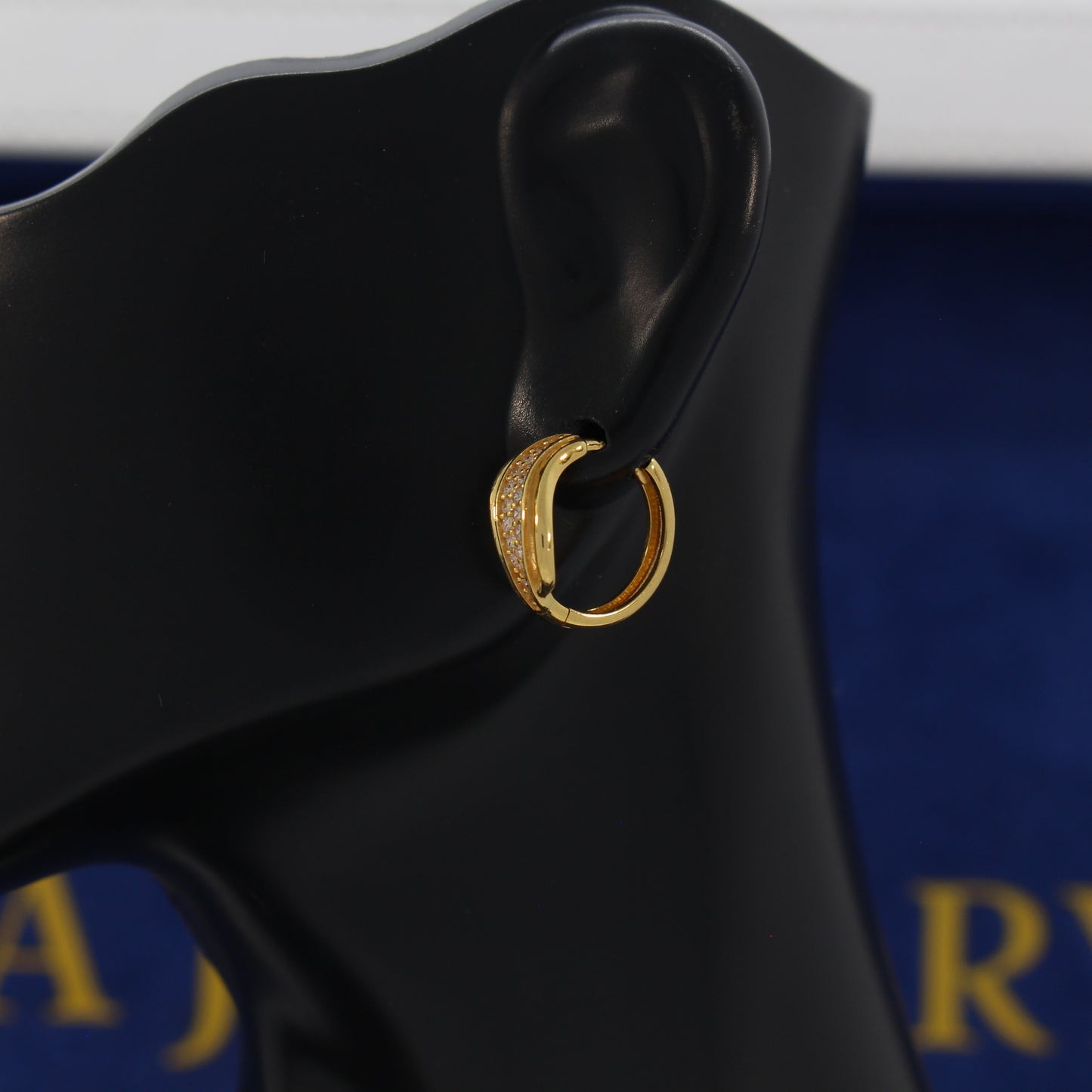 21K Gold Huggie Earrings