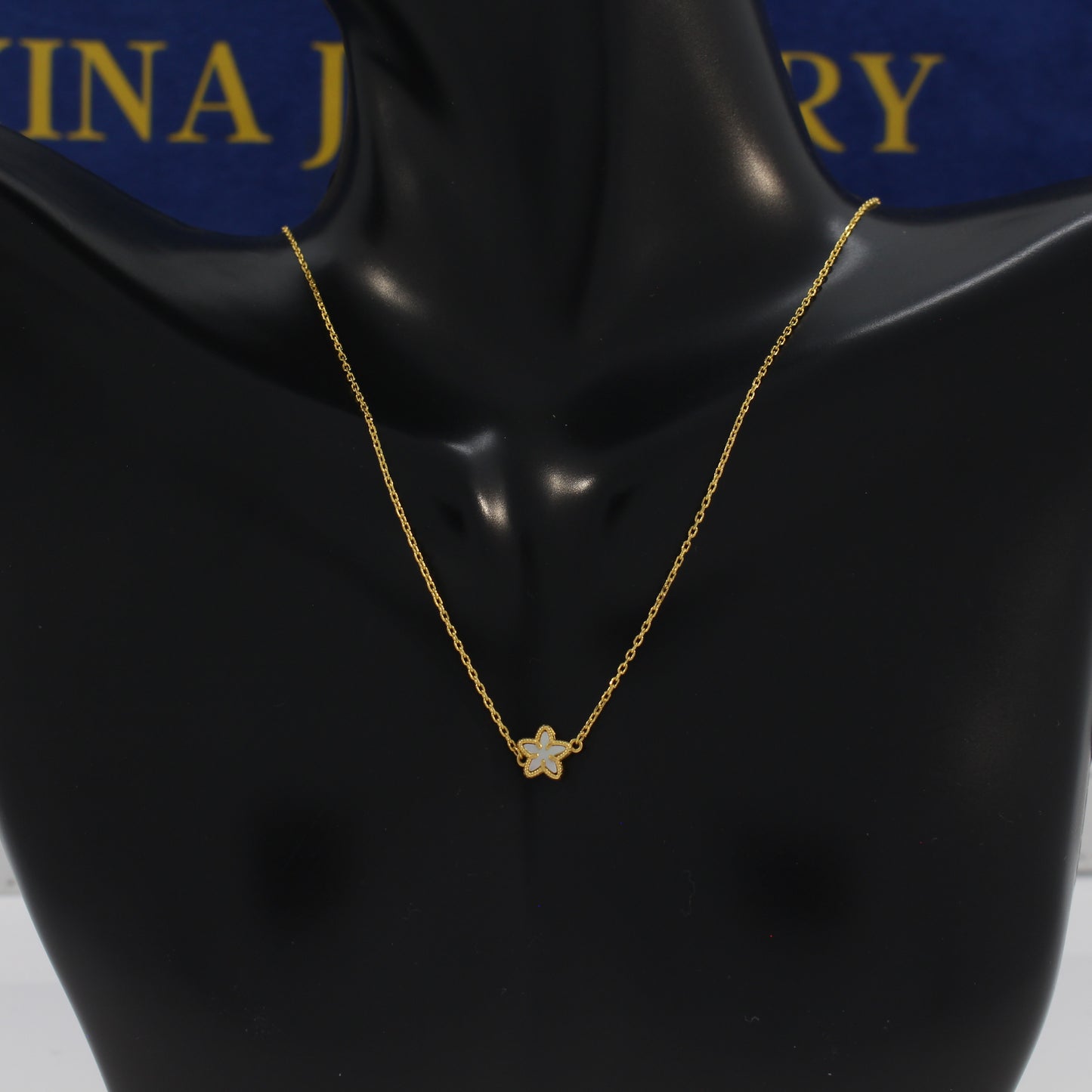 21K Gold Star Necklace