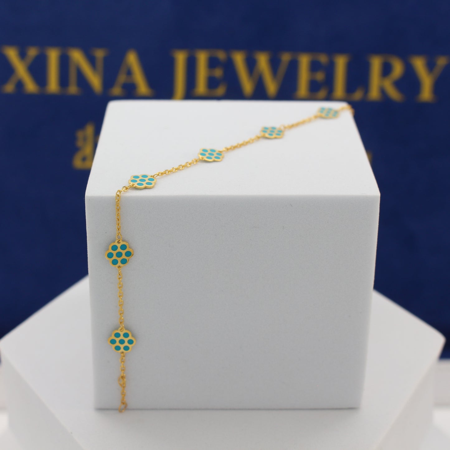 21K Gold Seven-Eye Bracelet