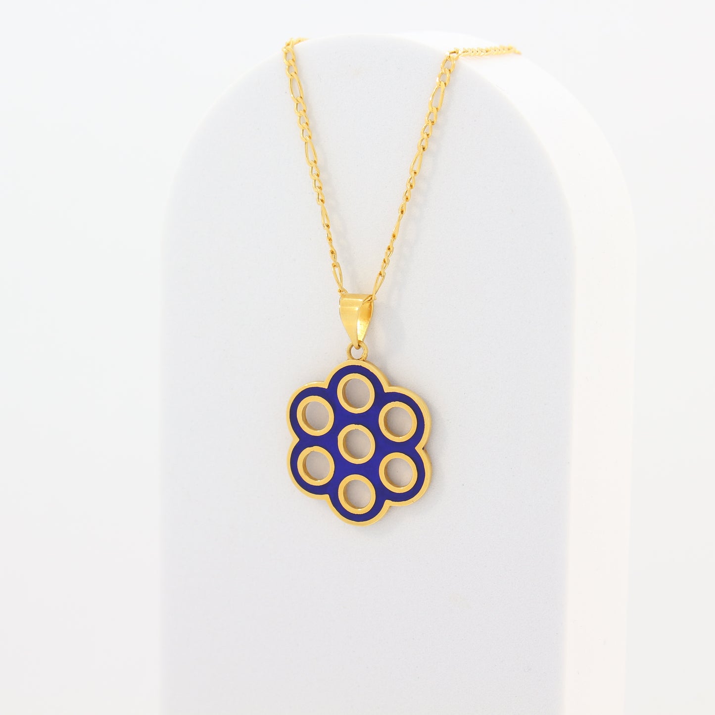 21K Gold Seven Eyes Necklace