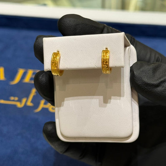 21K Gold Huggie Earrings