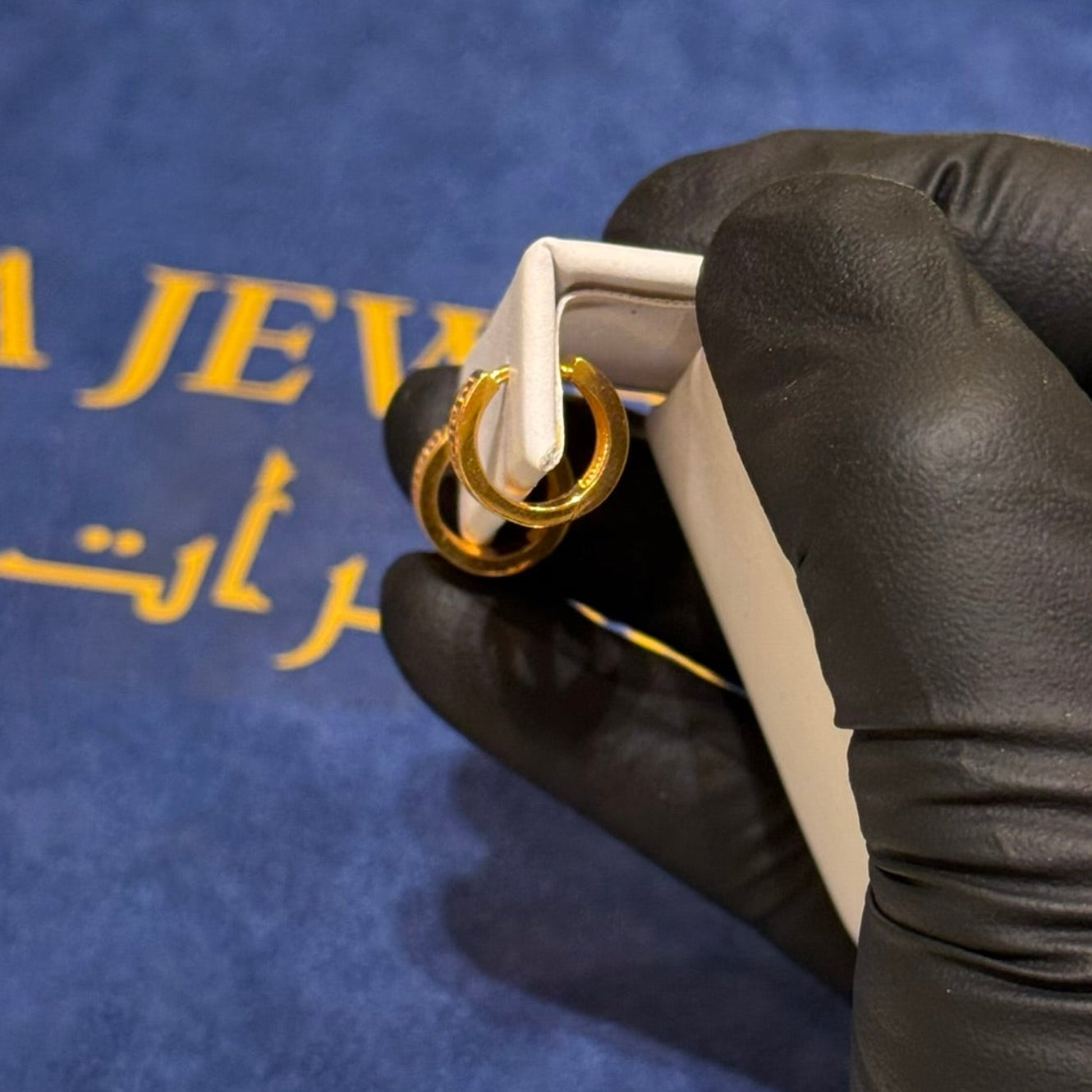 21K Gold Huggie Earrings