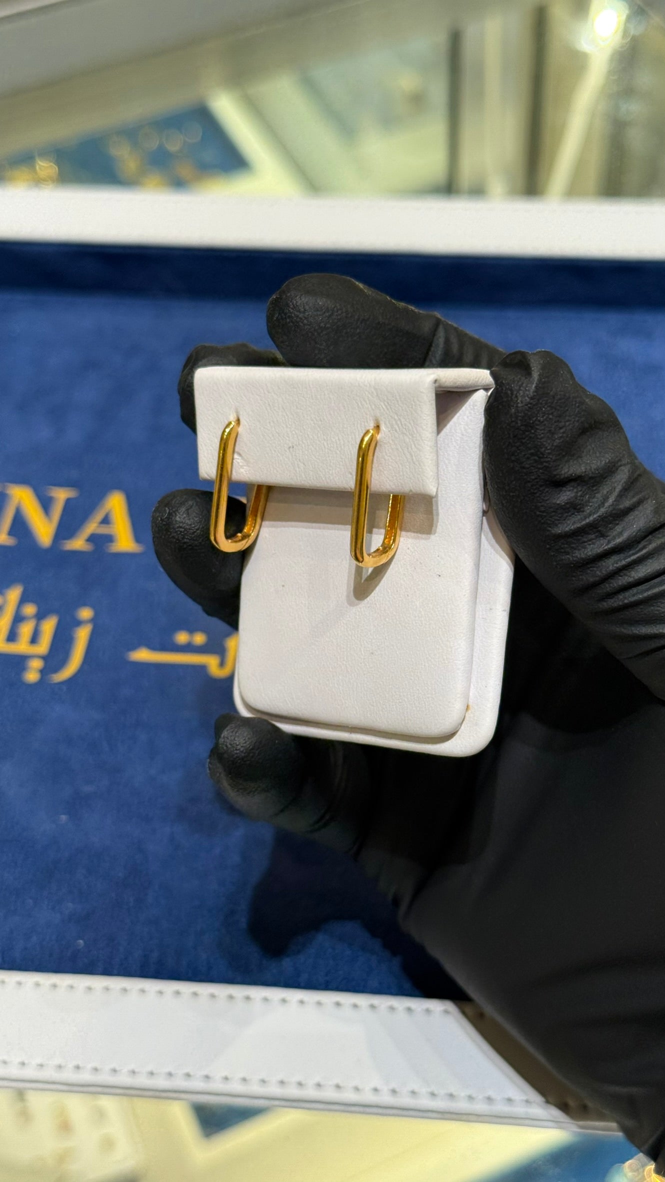 21K Gold Hoop Earrings