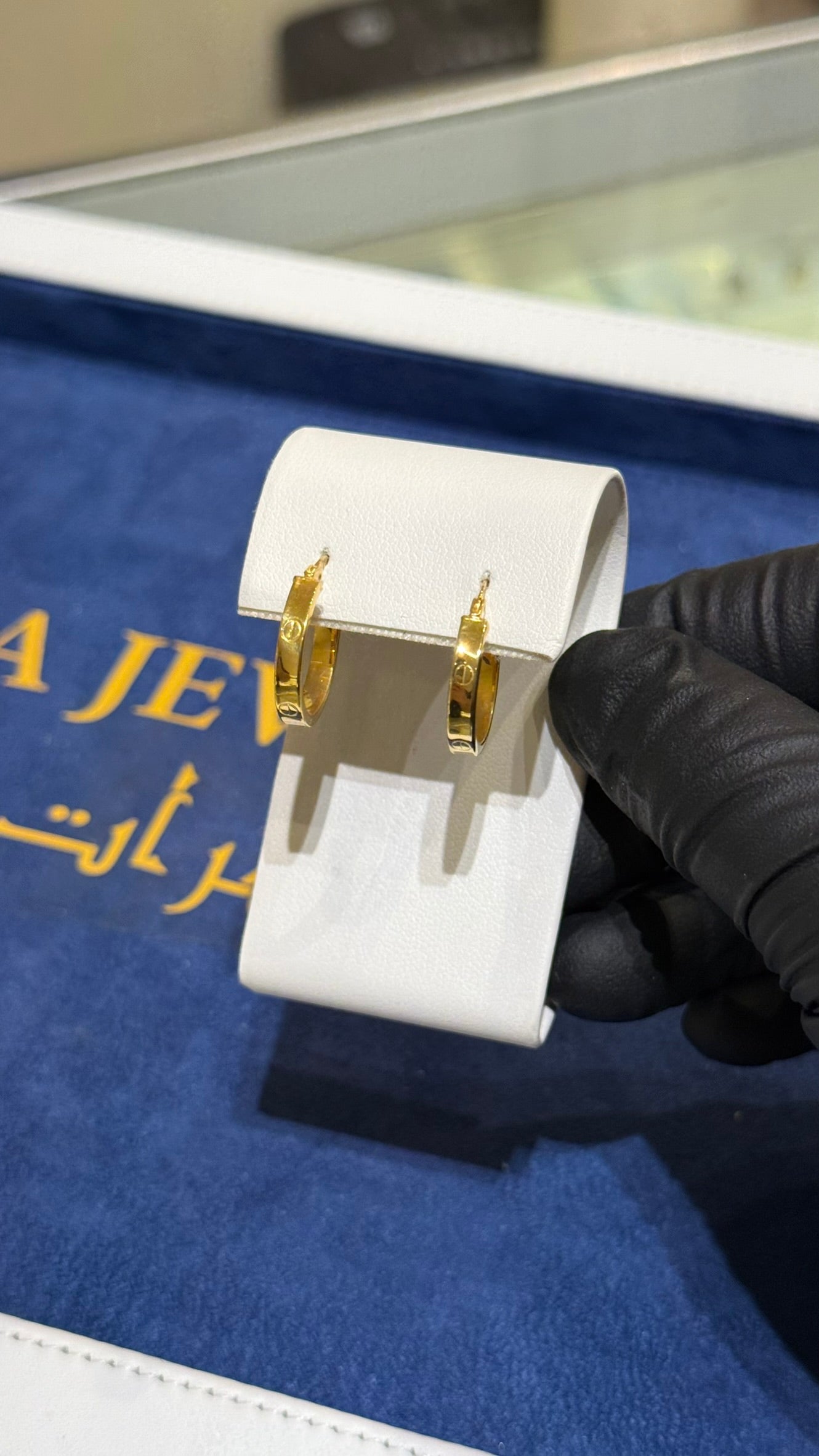 21K Gold Hoop Earrings