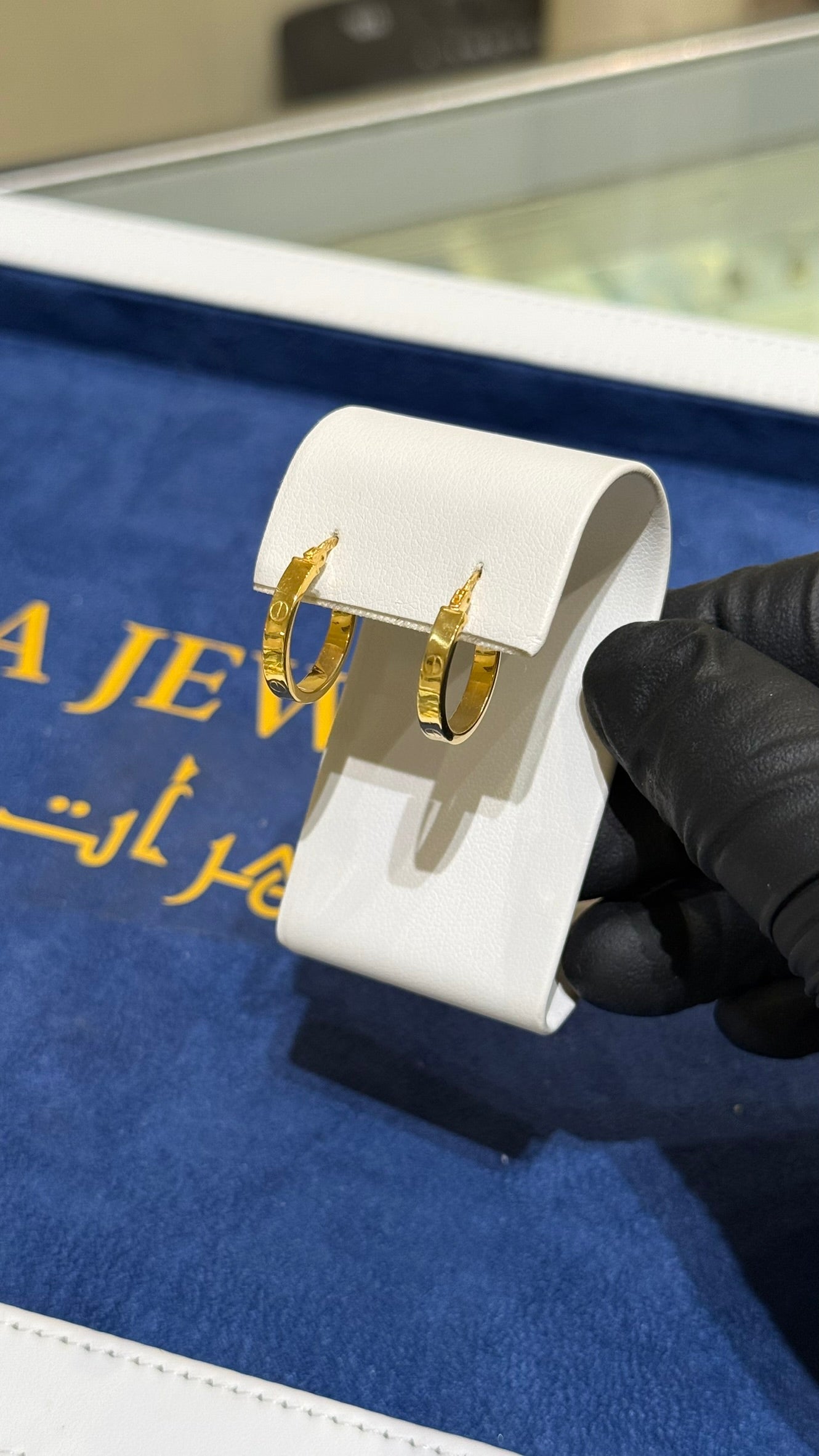 21K Gold Hoop Earrings