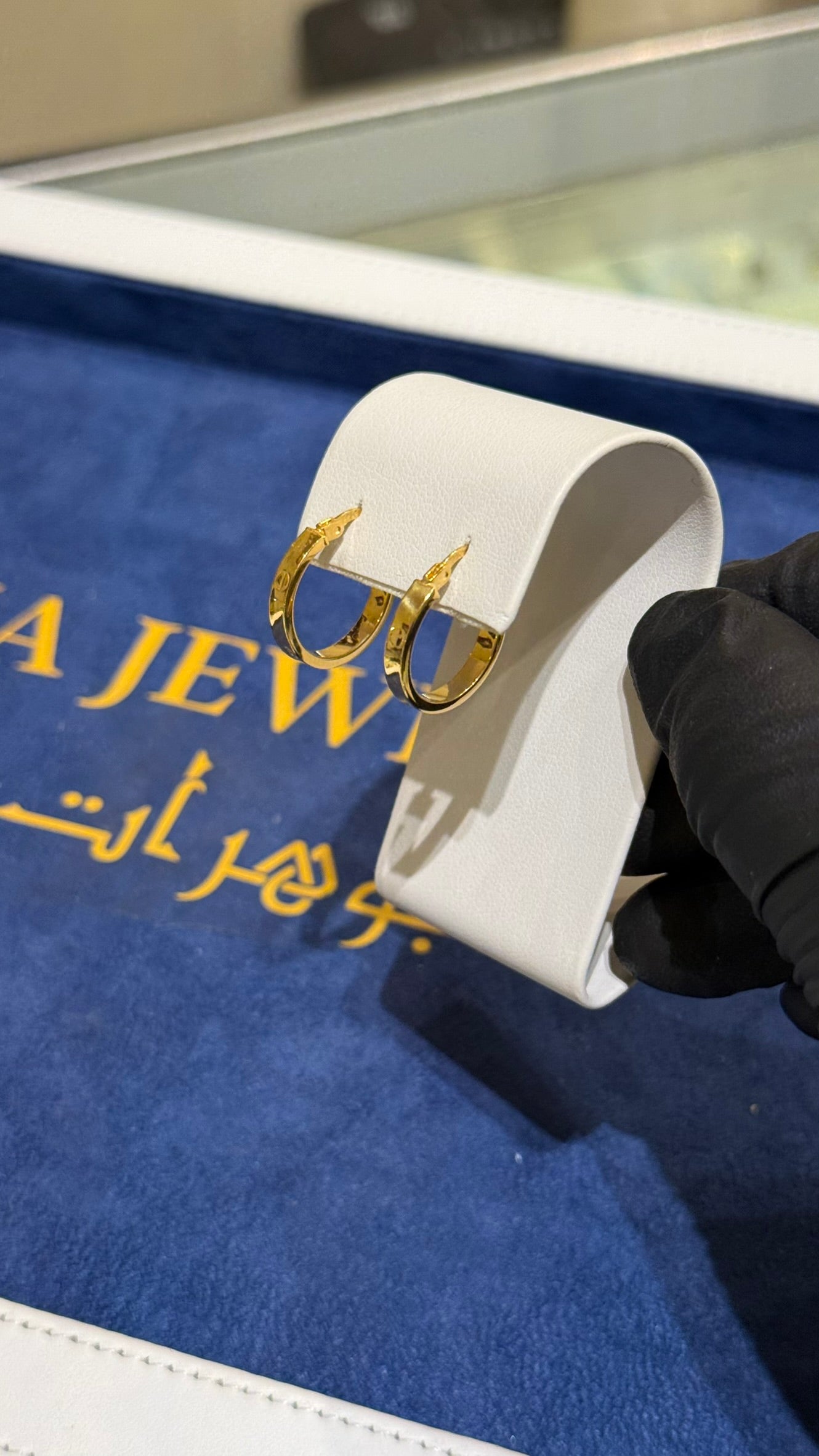 21K Gold Hoop Earrings