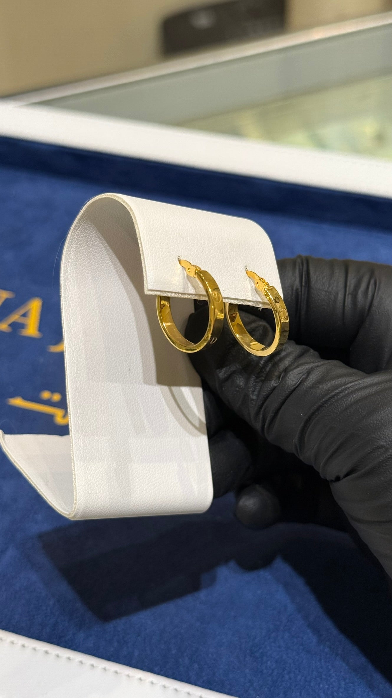 21K Gold Hoop Earrings