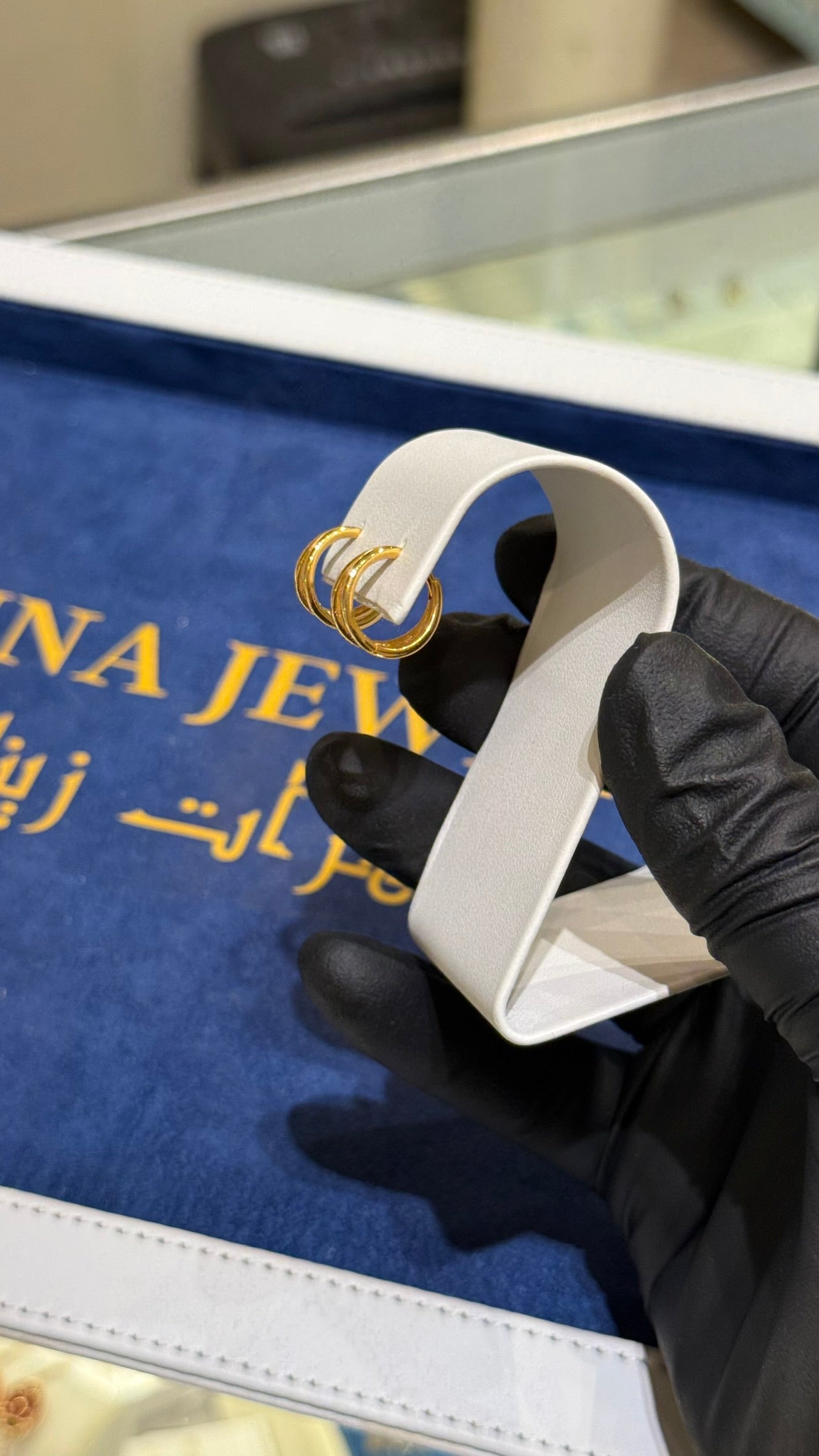 21K Gold Huggie Earrings