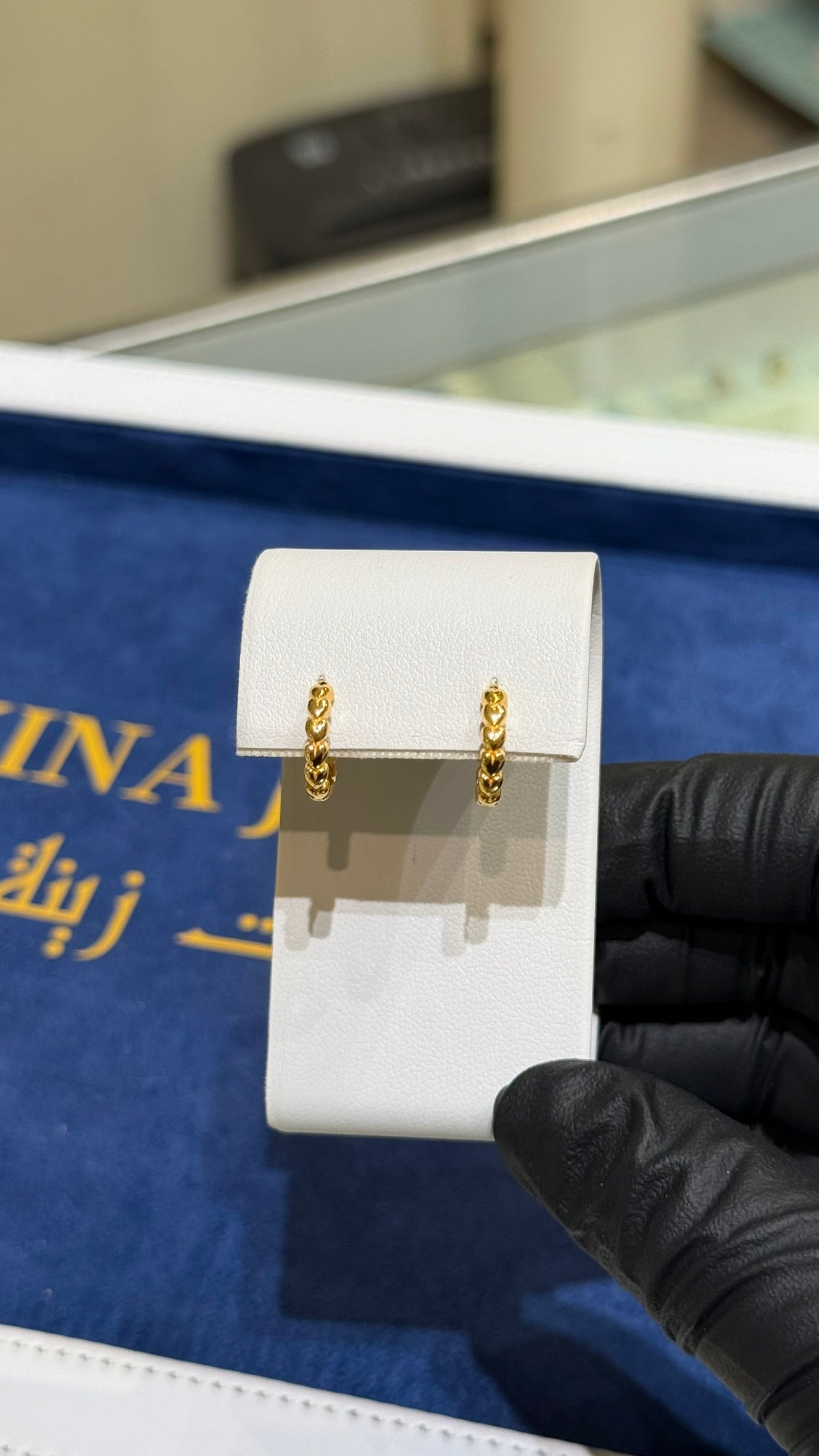 21K Gold Huggie Earrings