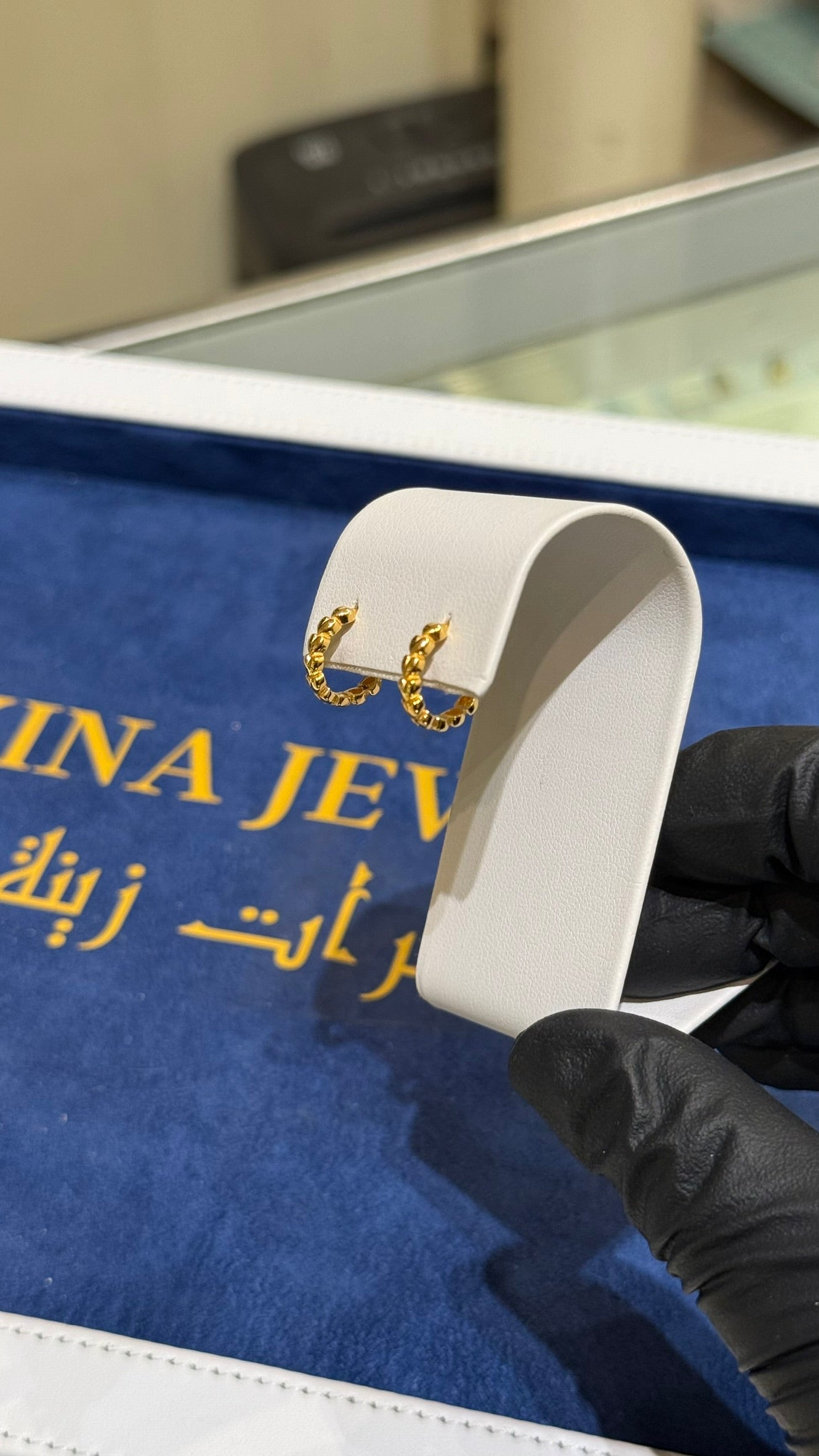 21K Gold Huggie Earrings