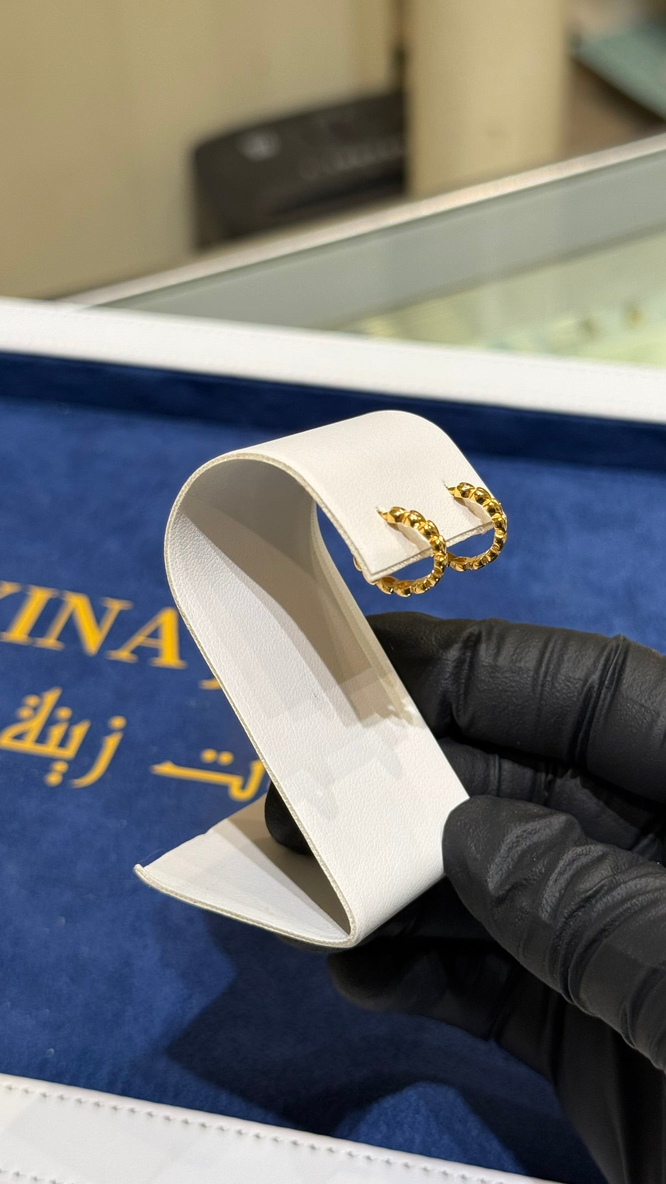 21K Gold Huggie Earrings