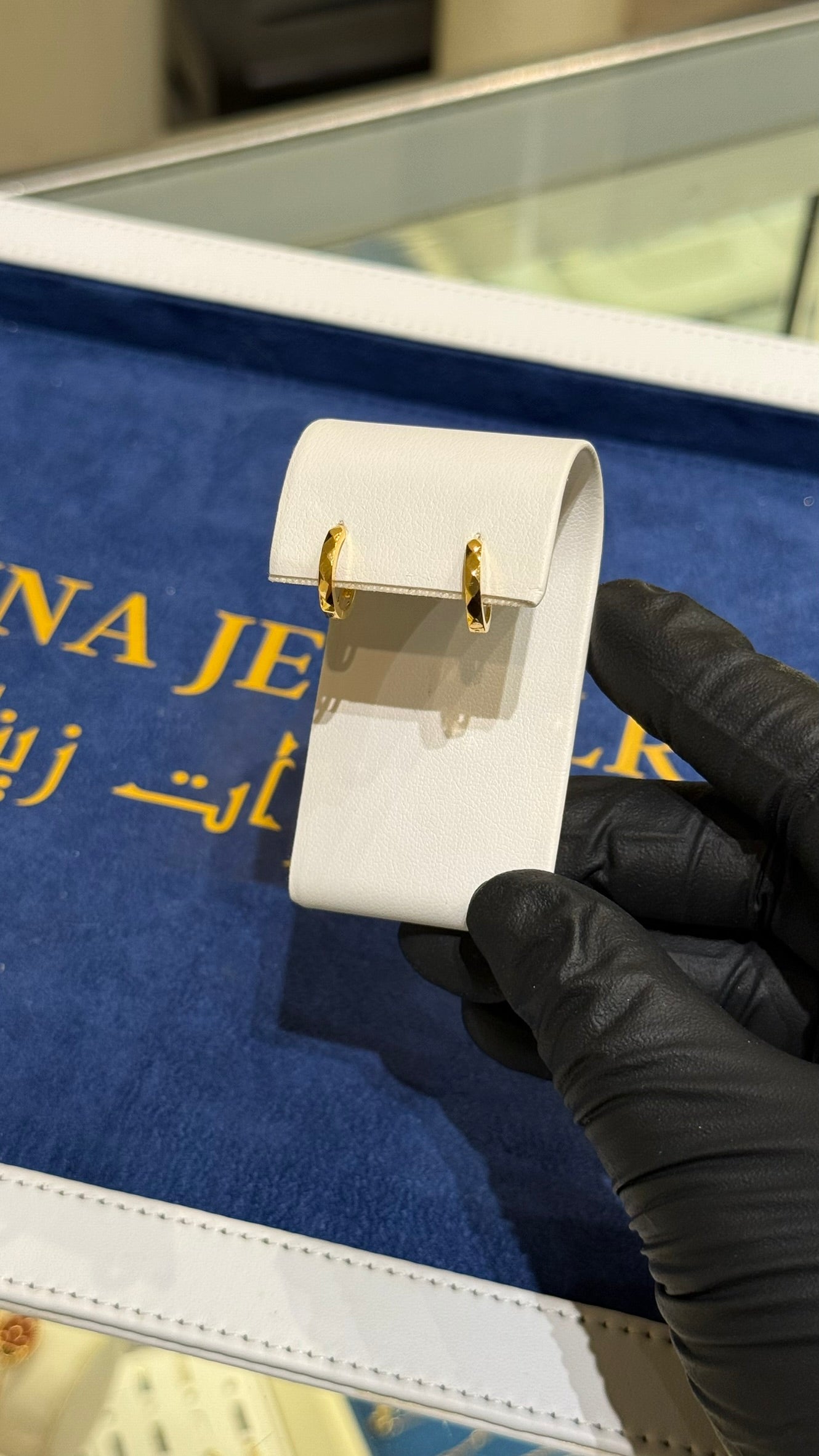 21K Gold Huggie Earrings