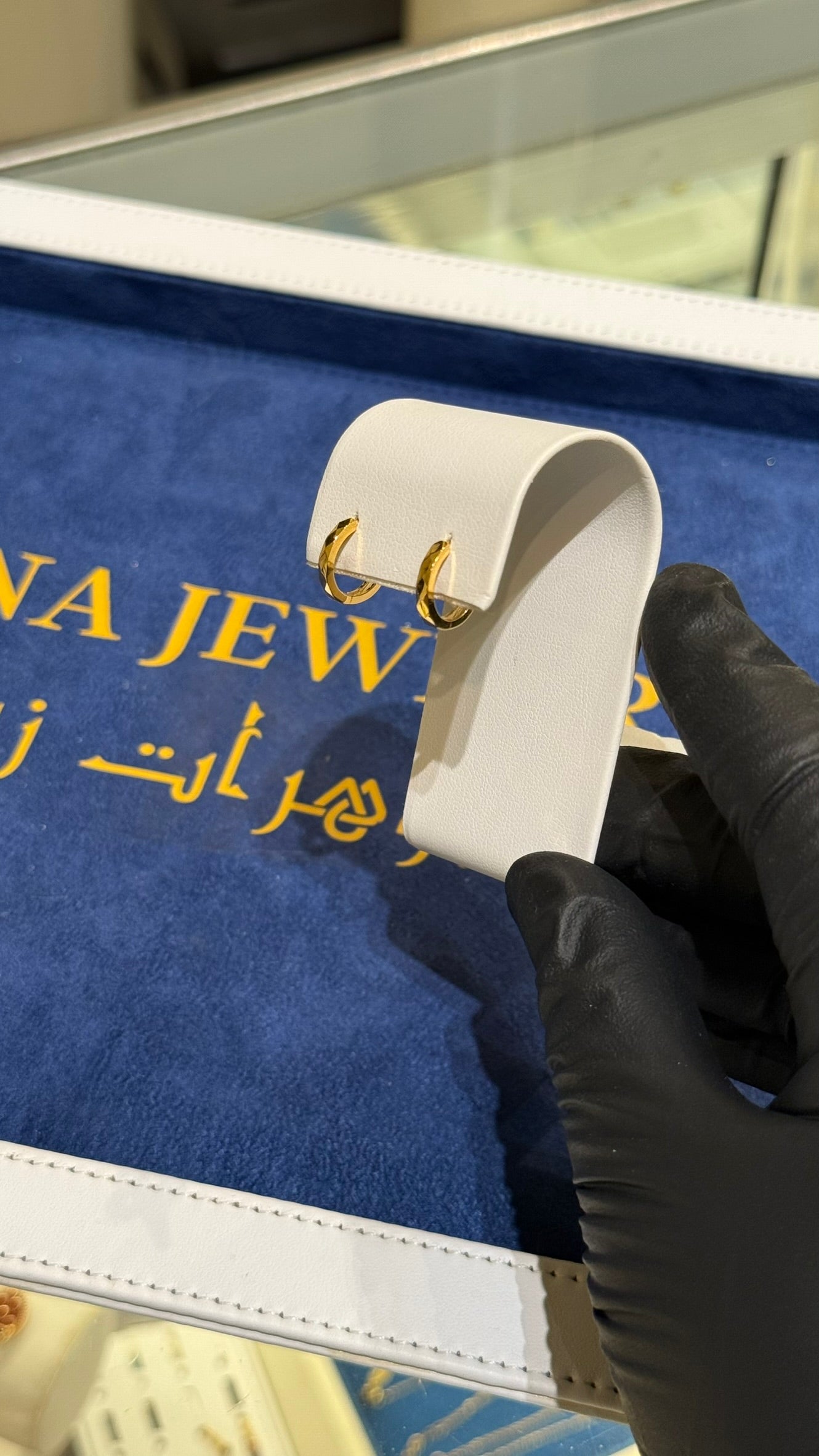 21K Gold Huggie Earrings