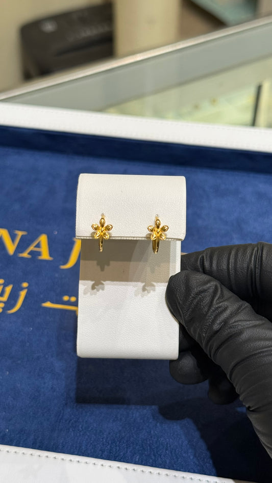 21K Gold Huggie Earrings