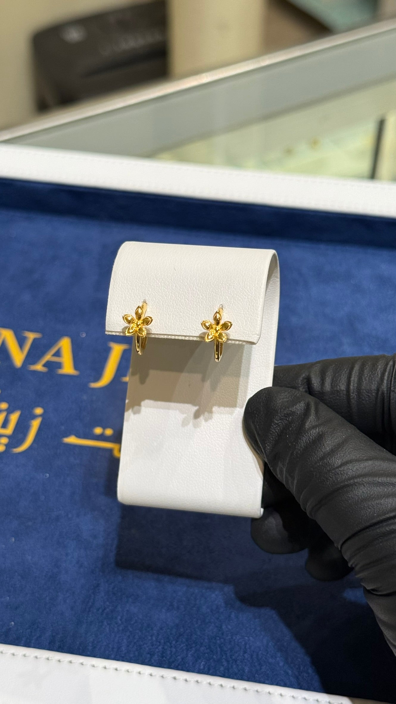 21K Gold Huggie Earrings