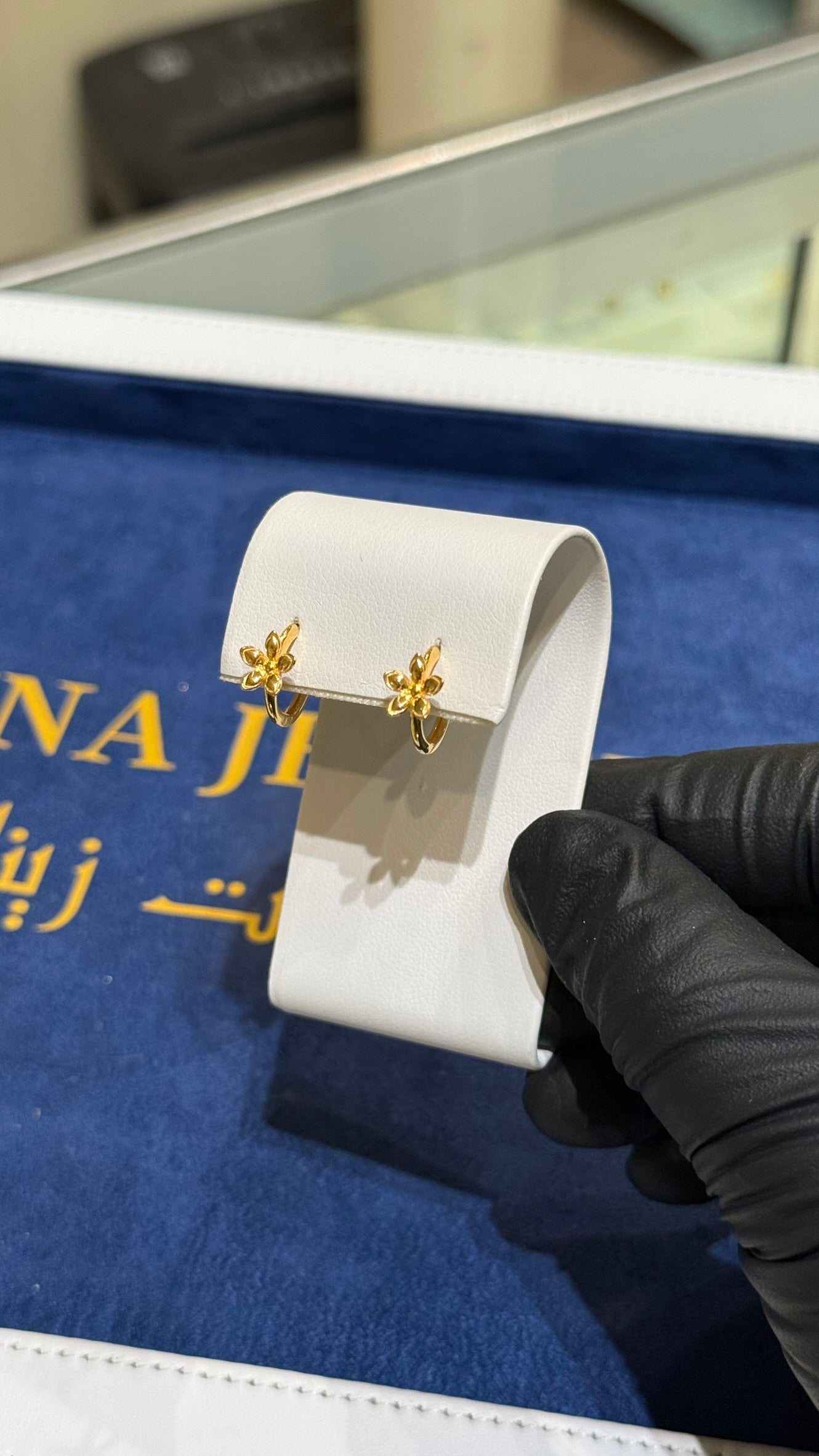 21K Gold Huggie Earrings