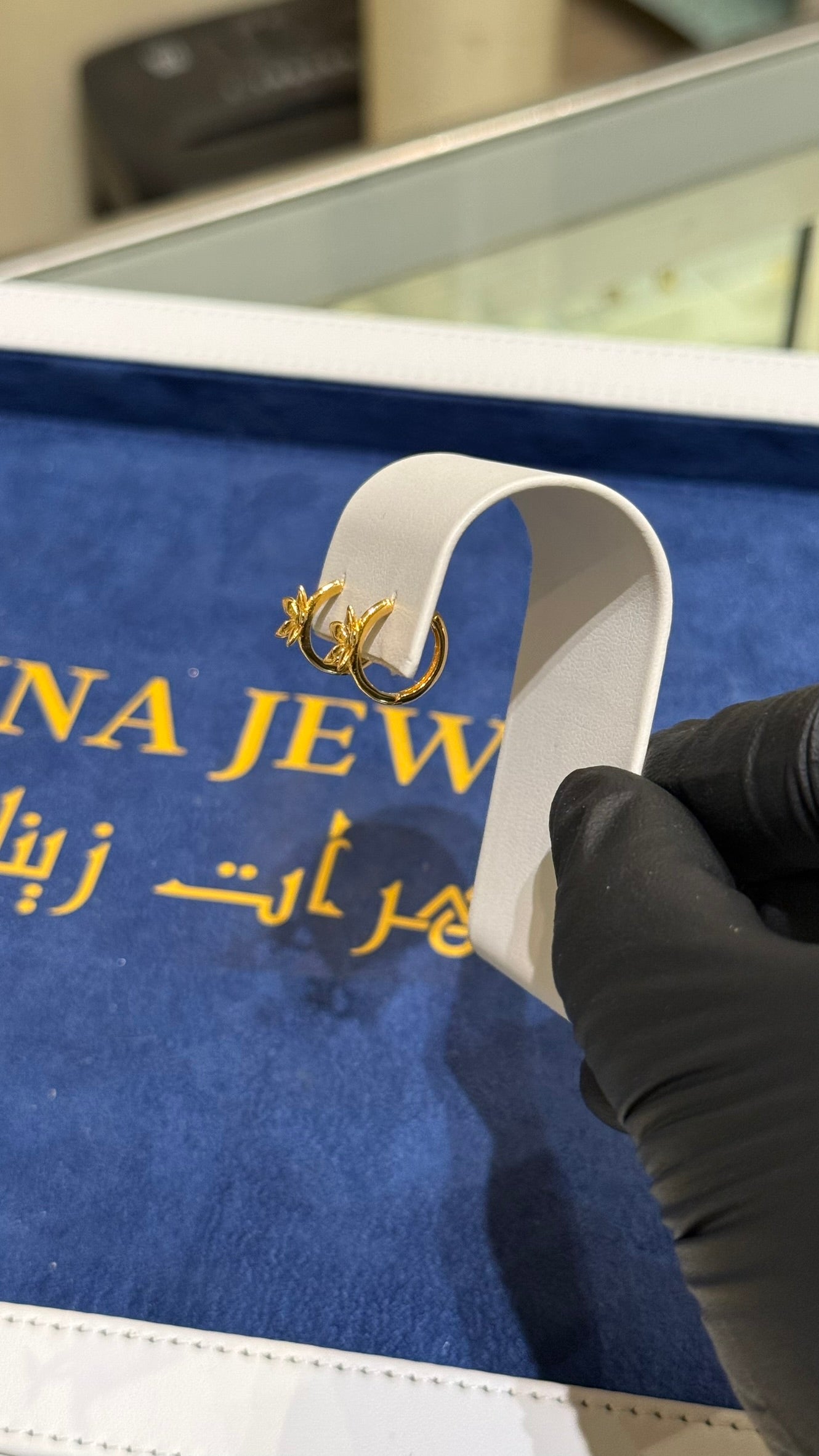 21K Gold Huggie Earrings