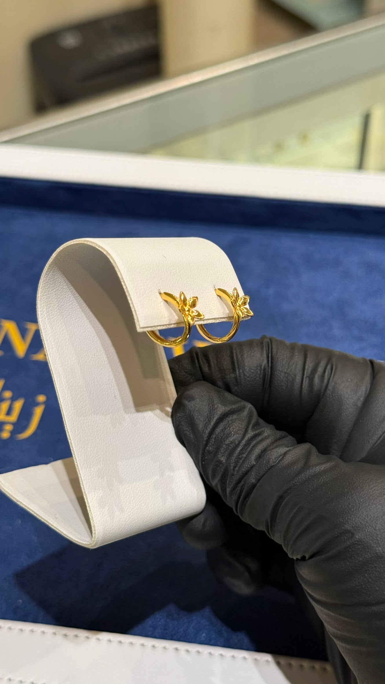 21K Gold Huggie Earrings