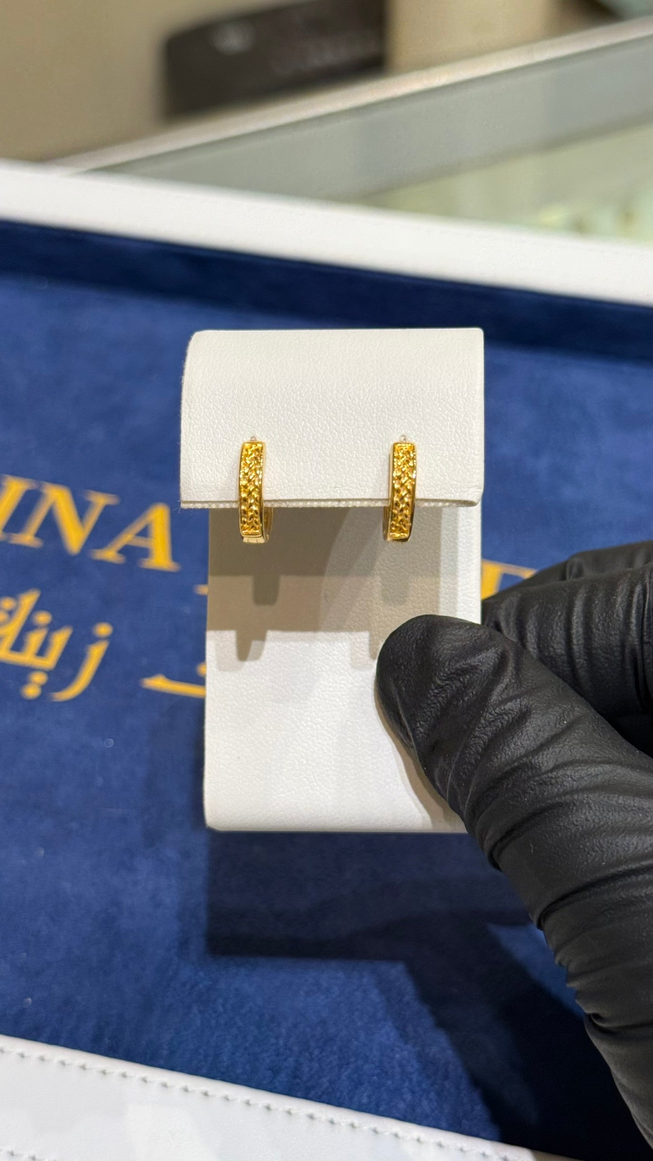 21K Gold Huggie Earrings