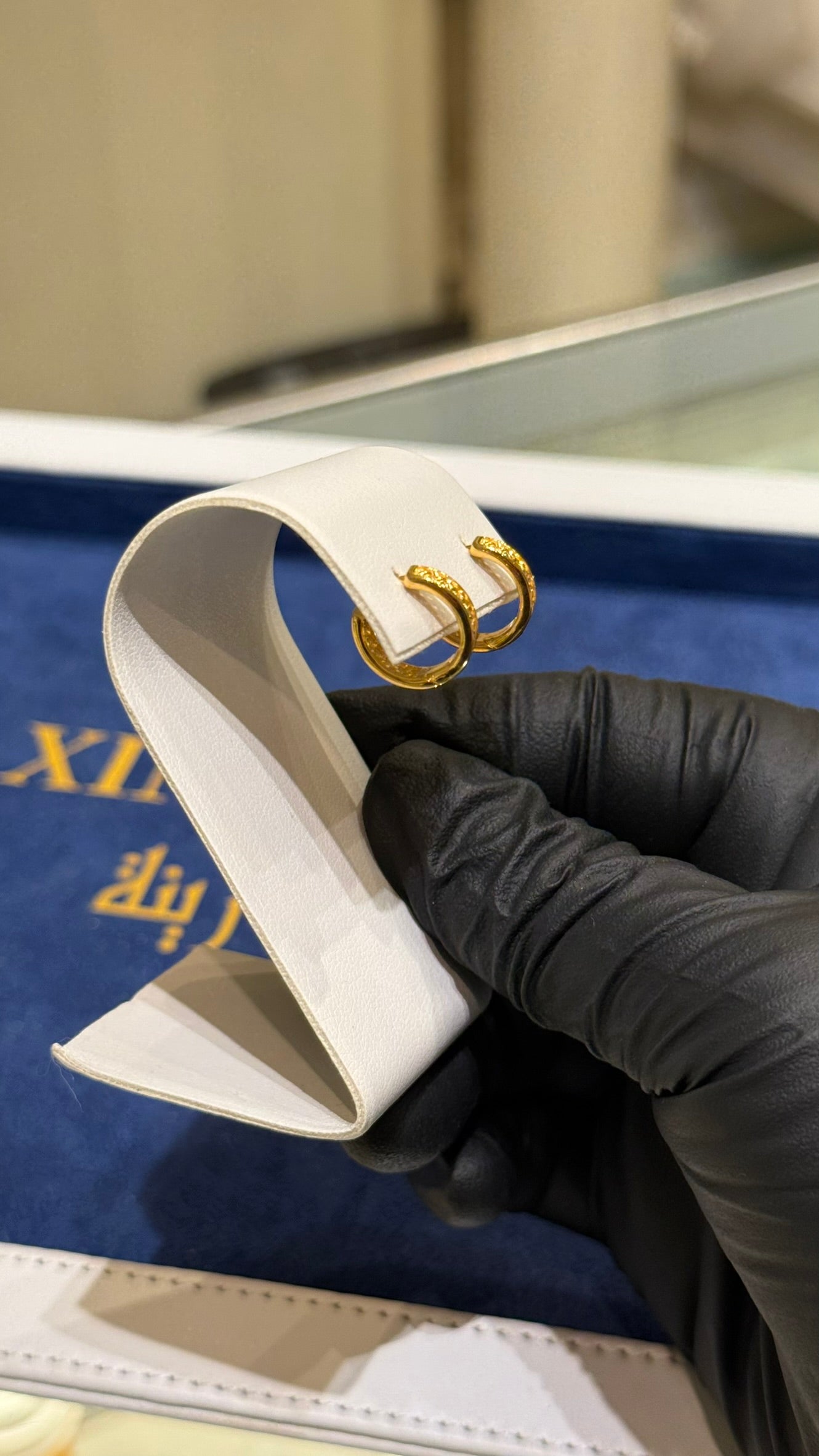 21K Gold Huggie Earrings