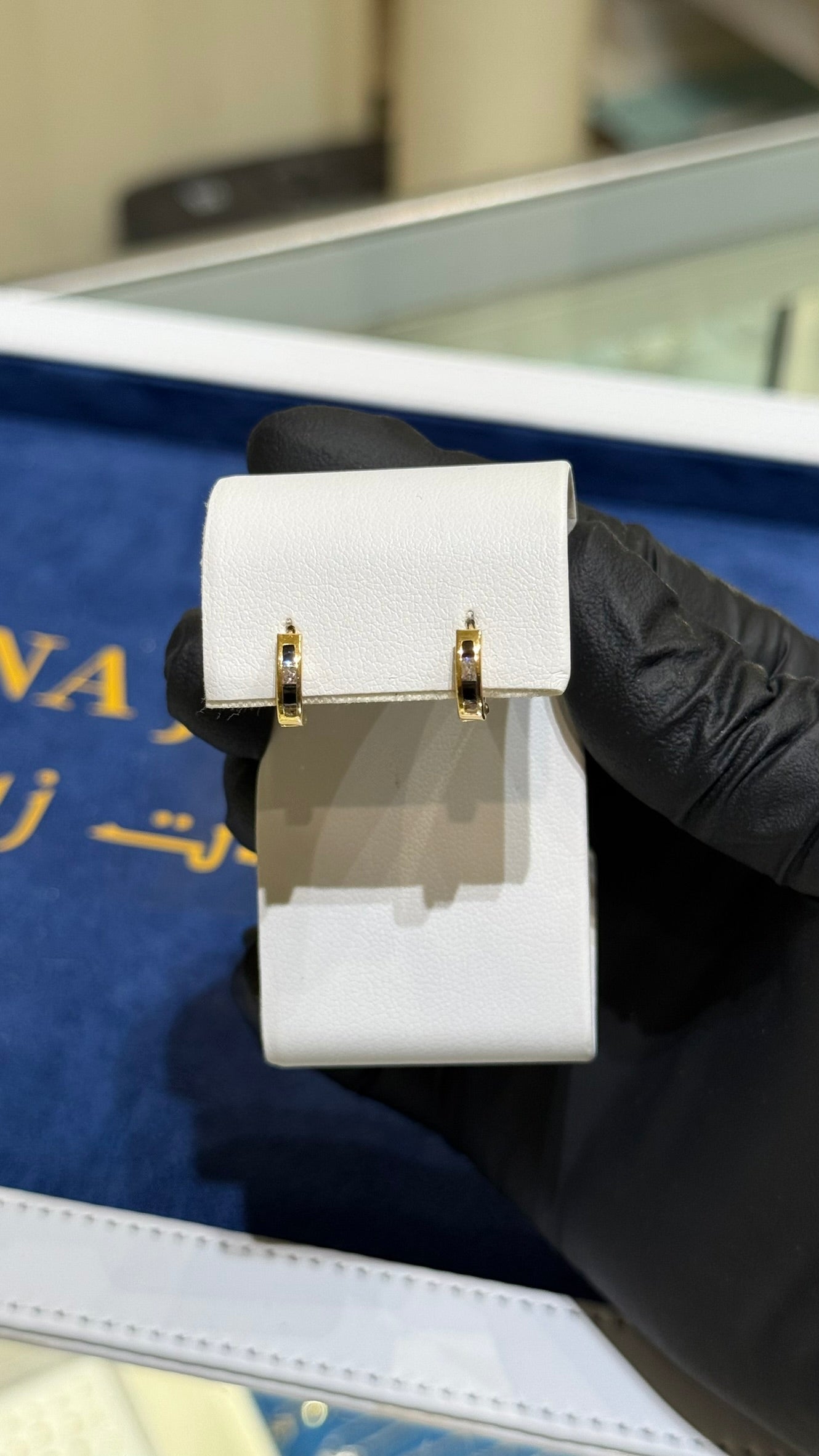 21K Gold Huggie Earrings