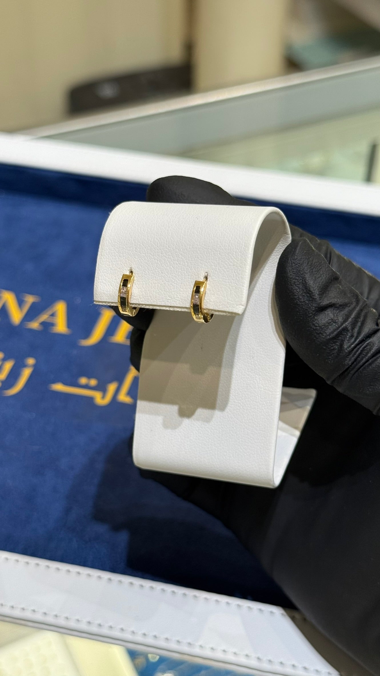 21K Gold Huggie Earrings