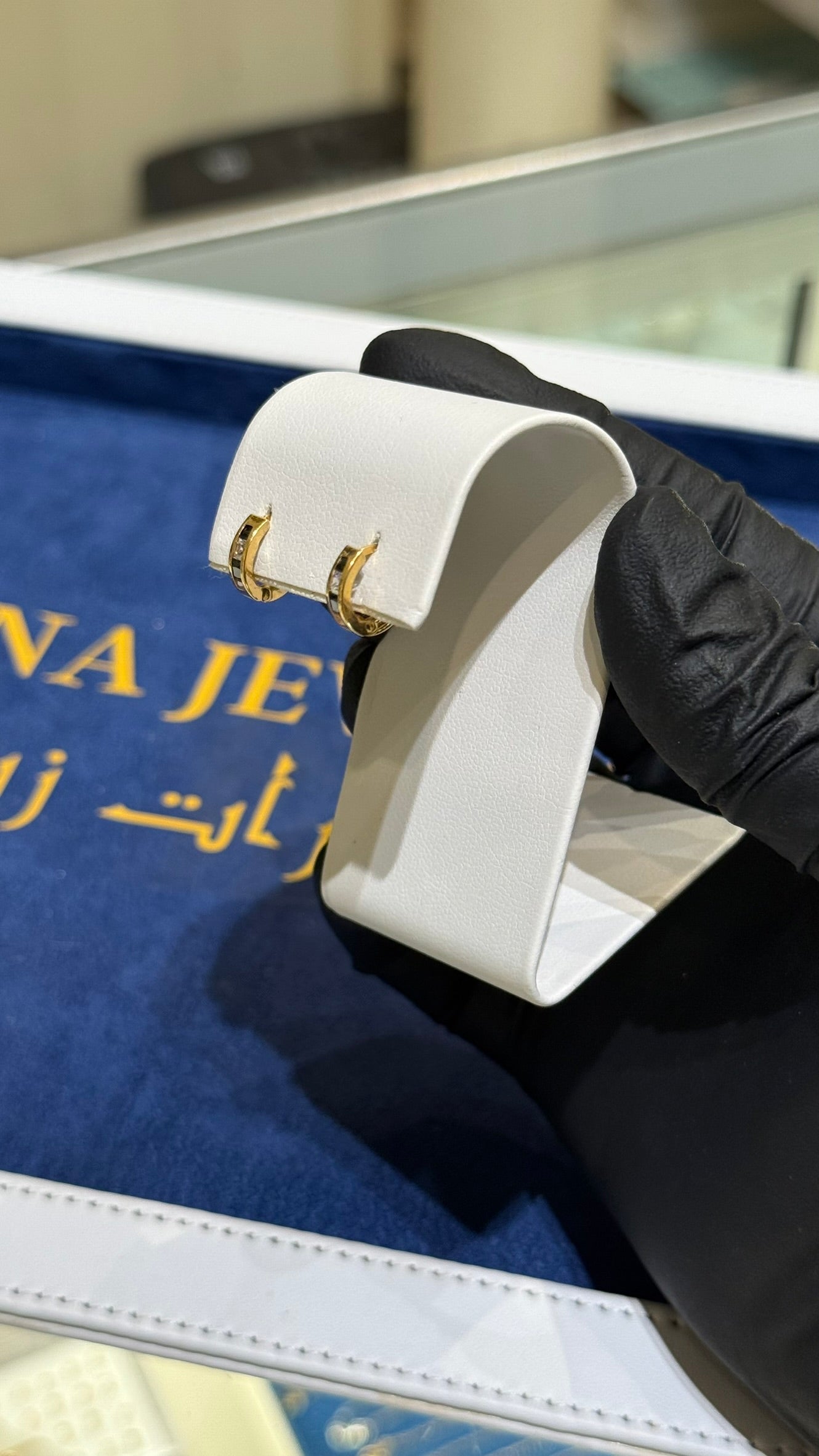 21K Gold Huggie Earrings