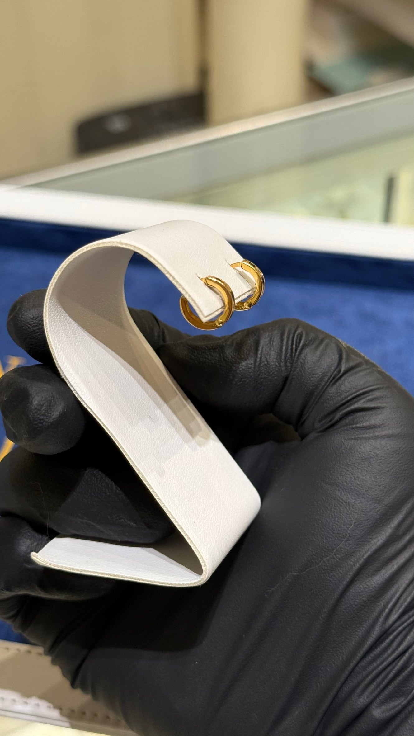 21K Gold Huggie Earrings