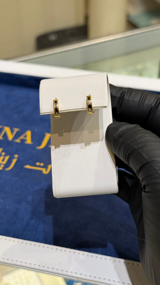 21K Gold Huggie Earrings