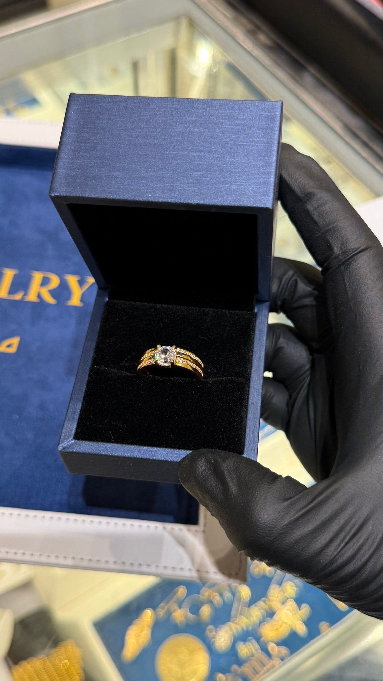 21K Gold Bridal Ring