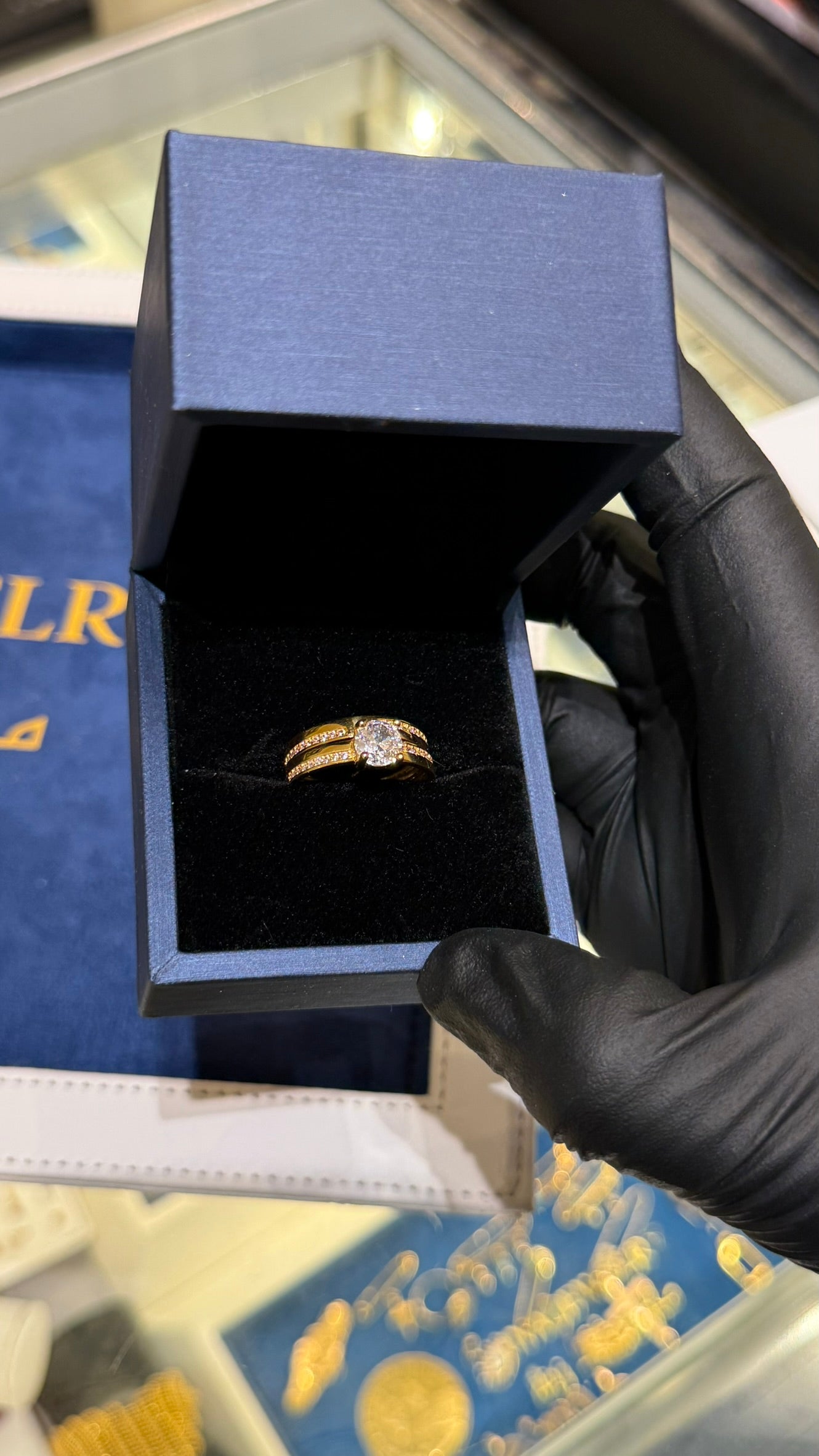 21K Gold Bridal Ring