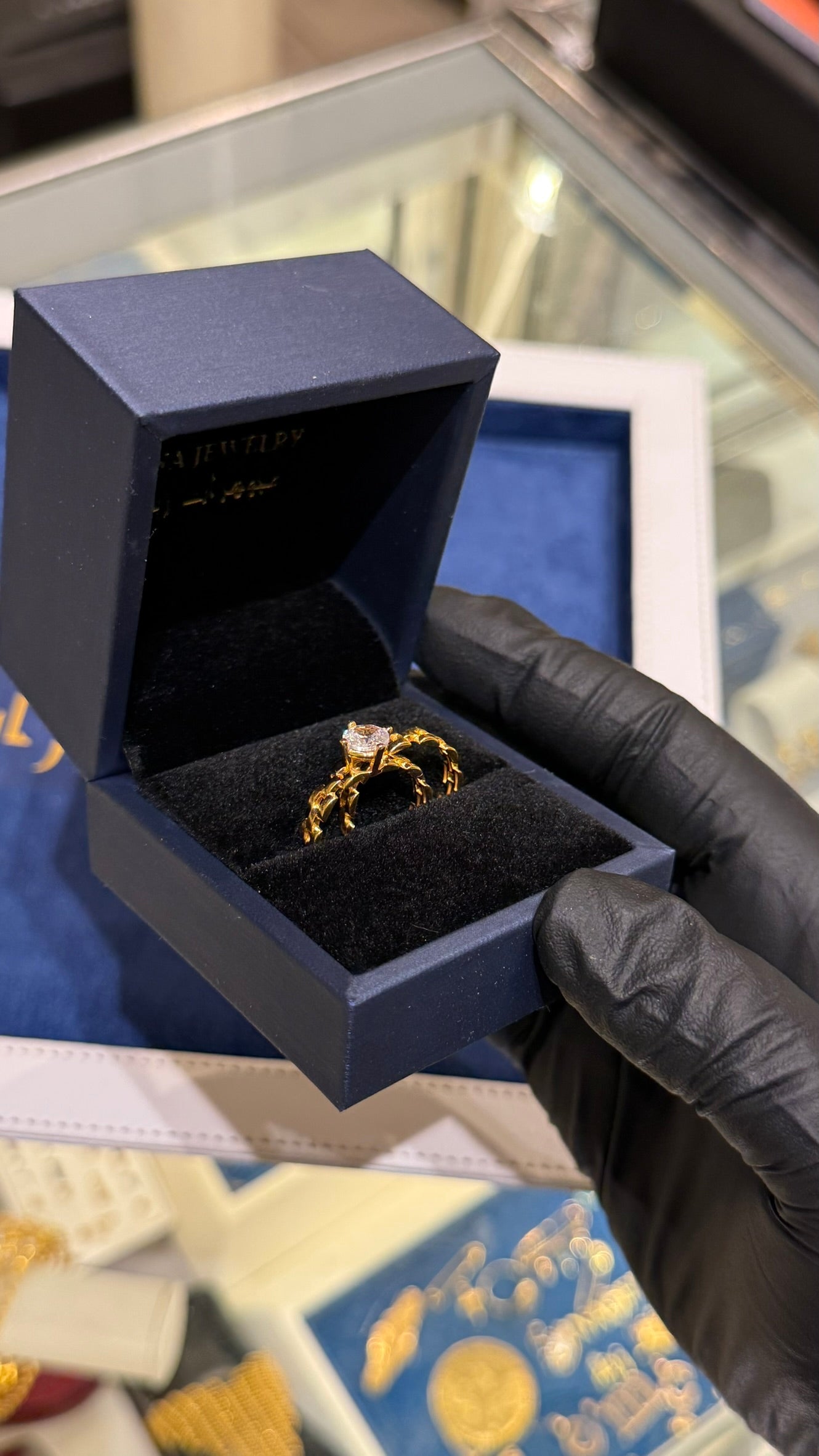 21K Gold Bridal Ring