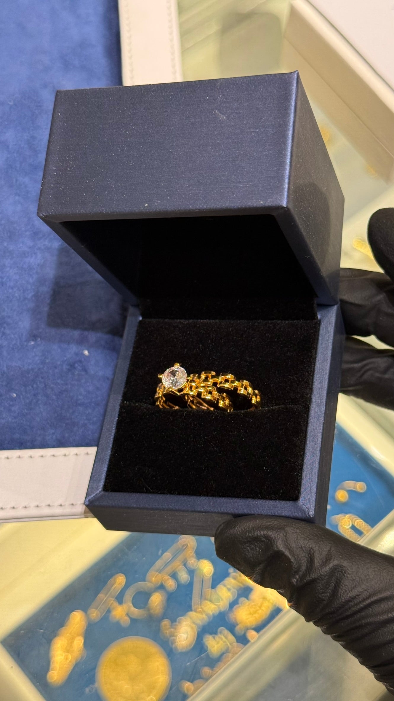 21K Gold Bridal Ring