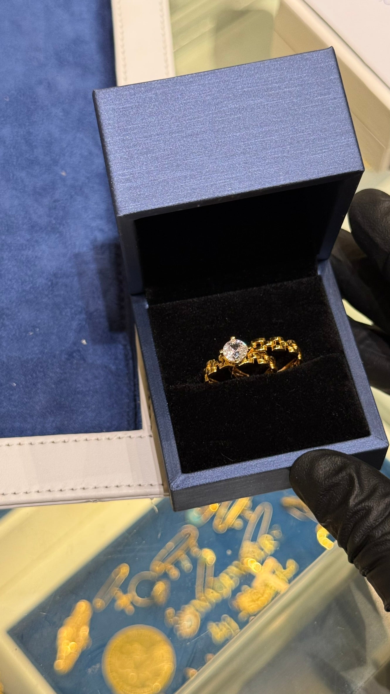 21K Gold Bridal Ring