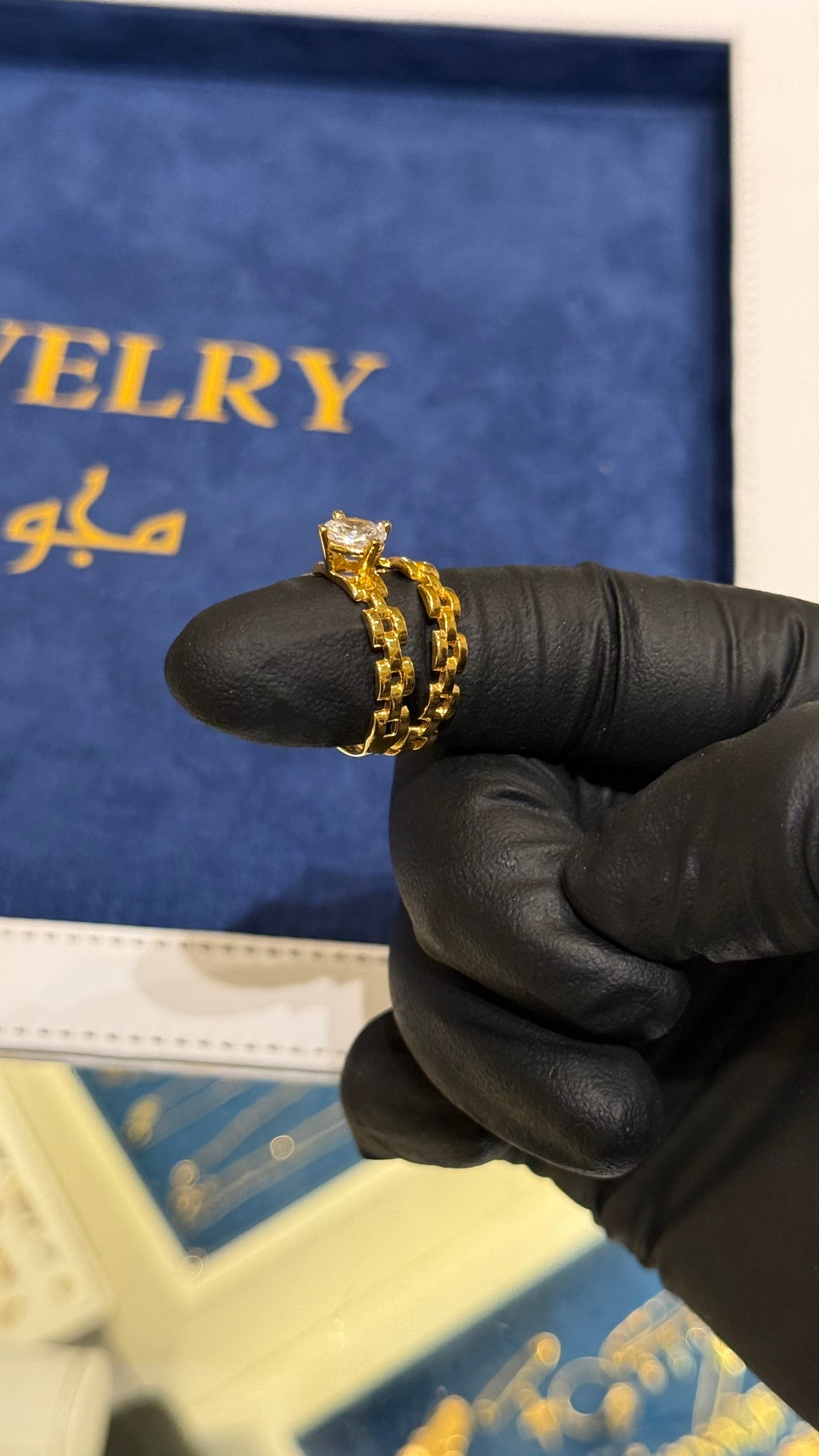 21K Gold Bridal Ring