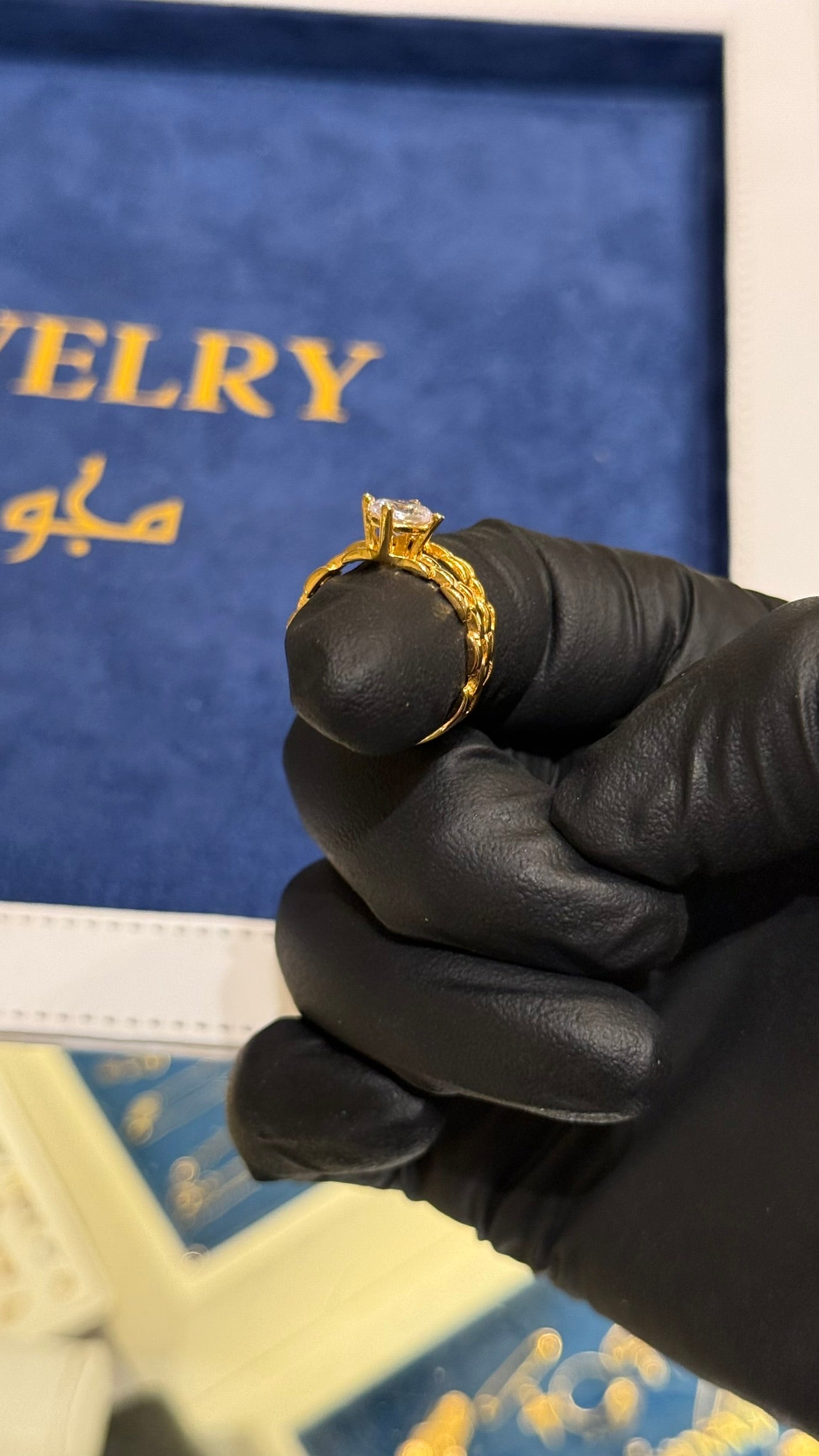 21K Gold Bridal Ring