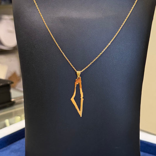 21K Gold Palestine Necklace
