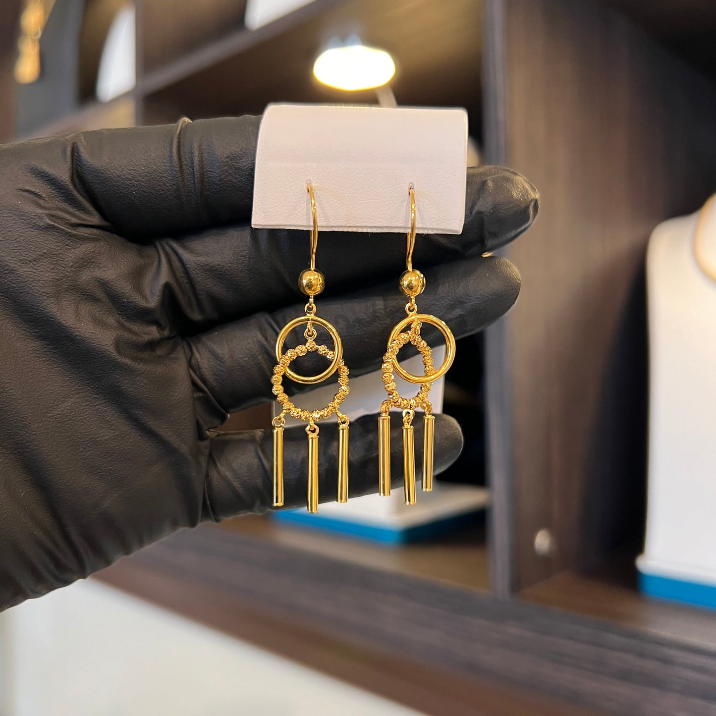 21K Gold Earrings