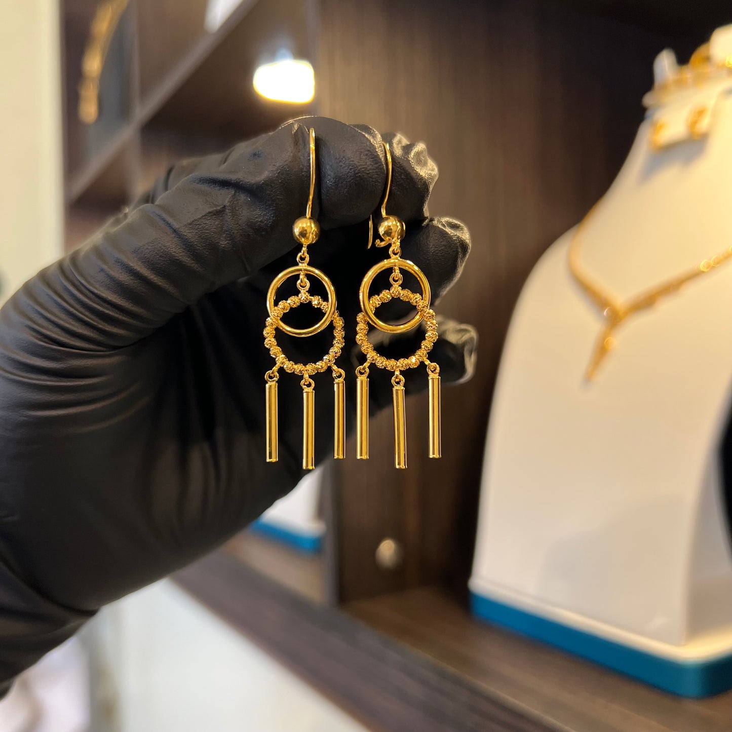 21K Gold Earrings