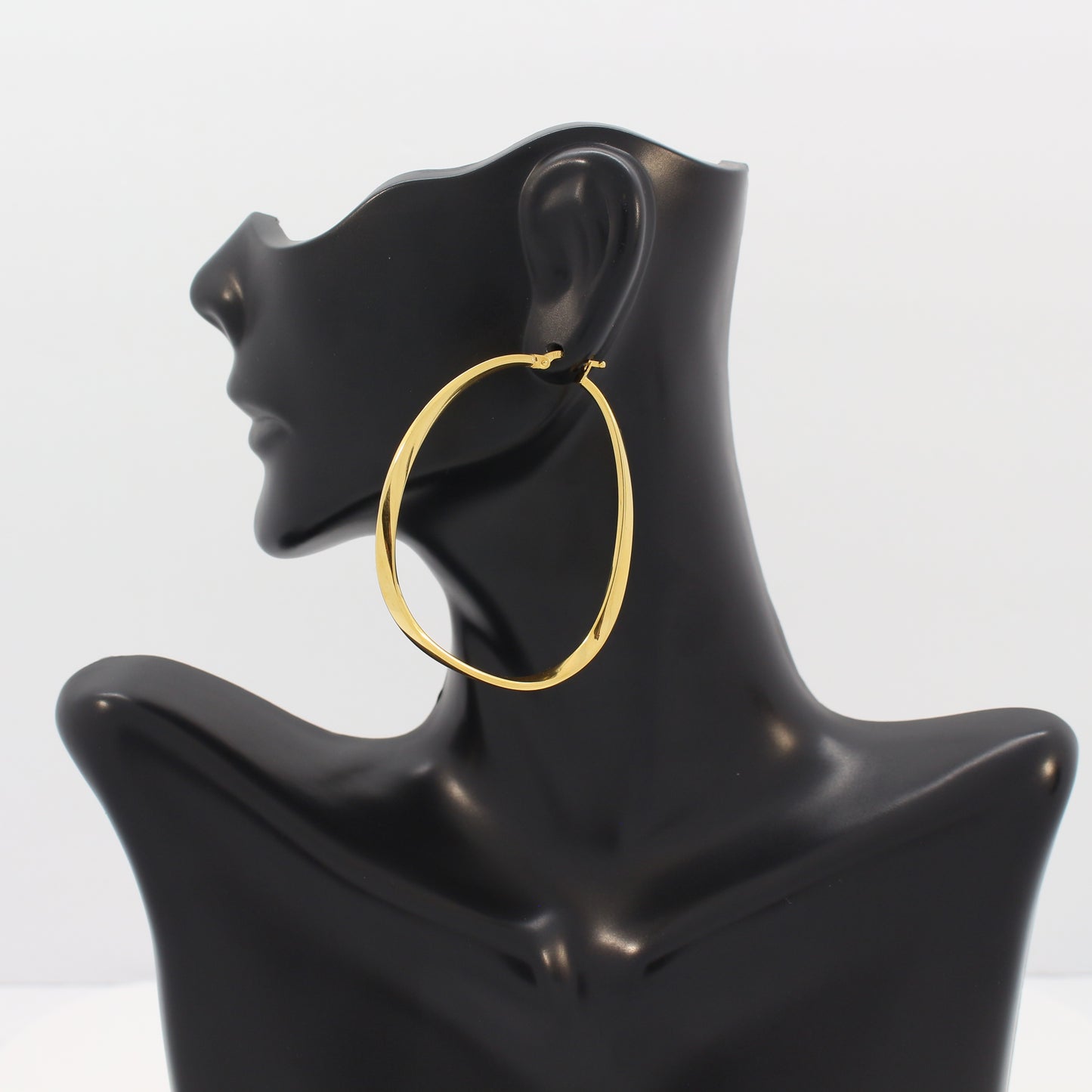 21K Gold Hoop Earrings