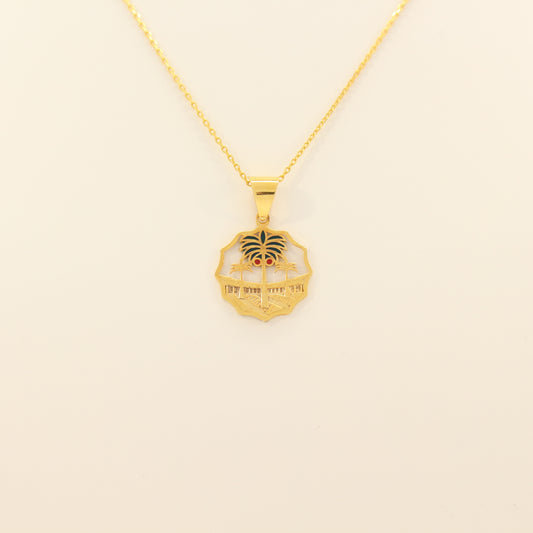 21K Gold Iraqi Dinar Necklace