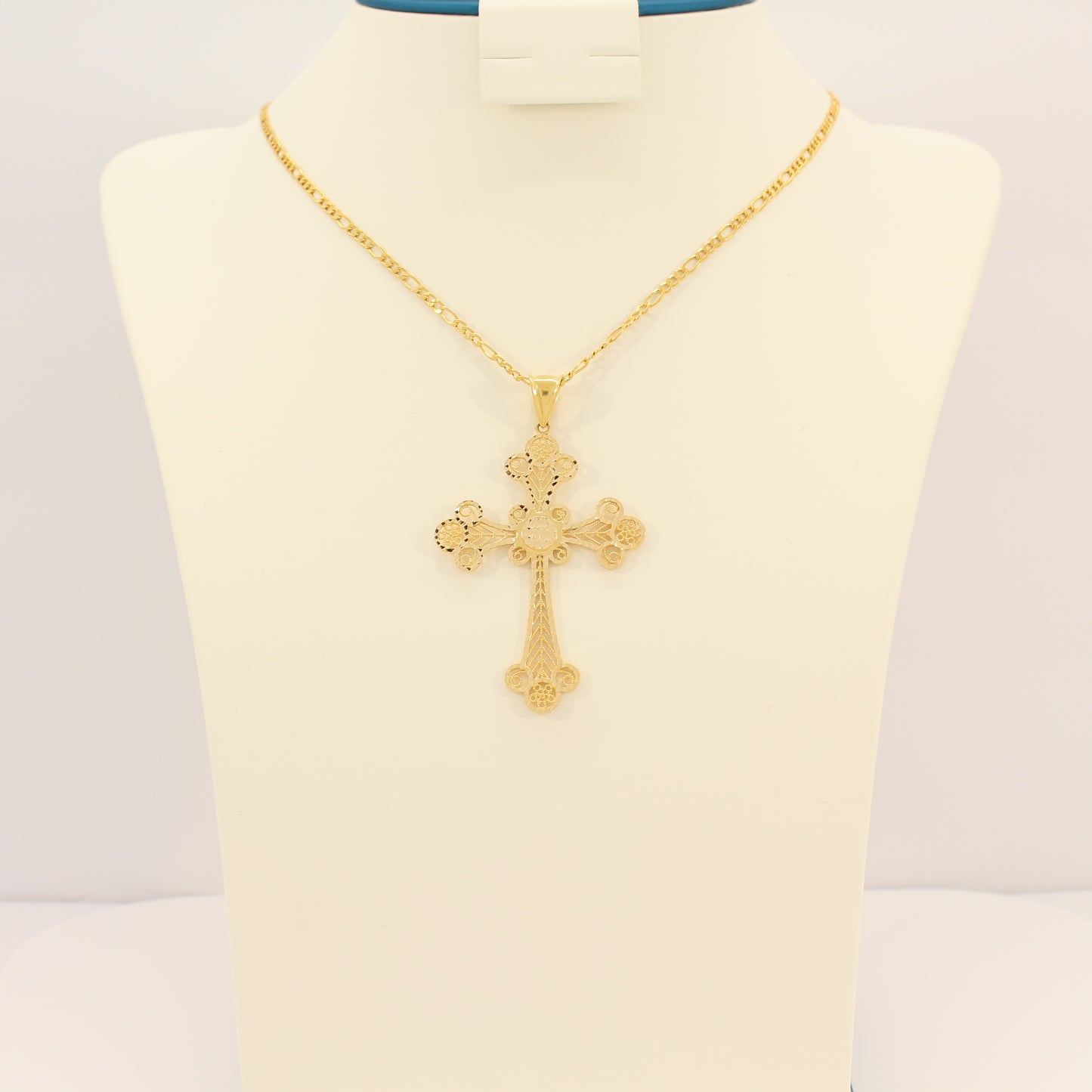 21K Gold Cross Necklace